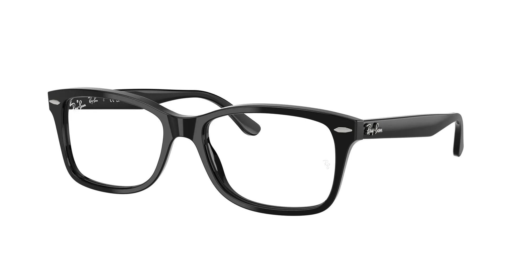 Ray - Ban RX5428 2000 Montature da vista Acetato Nero Trasparente Squadrata Normale - immagine 1