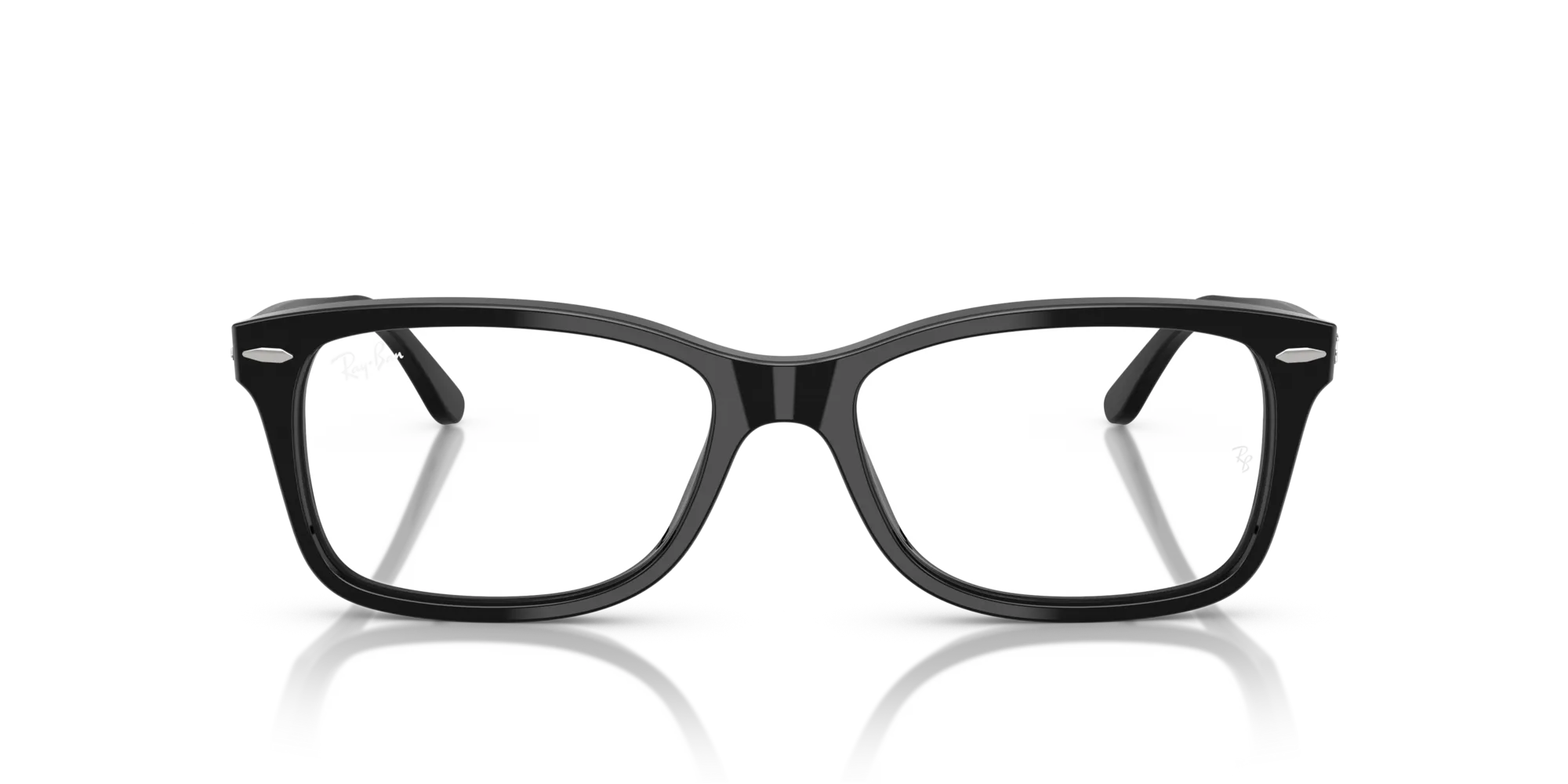 Ray - Ban RX5428 2000 Montature da vista Acetato Nero Trasparente Squadrata Normale - immagine 3