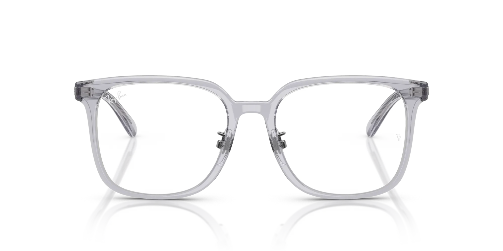 Ray - Ban RX5419D 8415 Montature da vista Acetato Grigio Trasparente Squadrata Normale - immagine 3