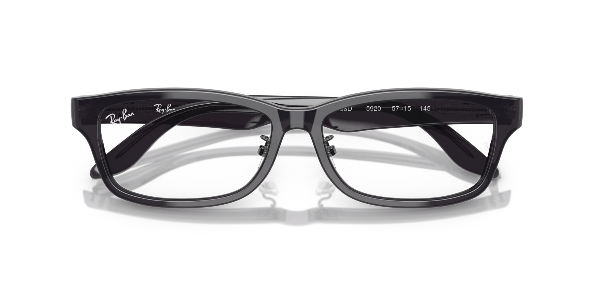 Ray - Ban RX5408D 5920 Montature da vista Acetato Grigio Trasparente Squadrata Normale - immagine 2