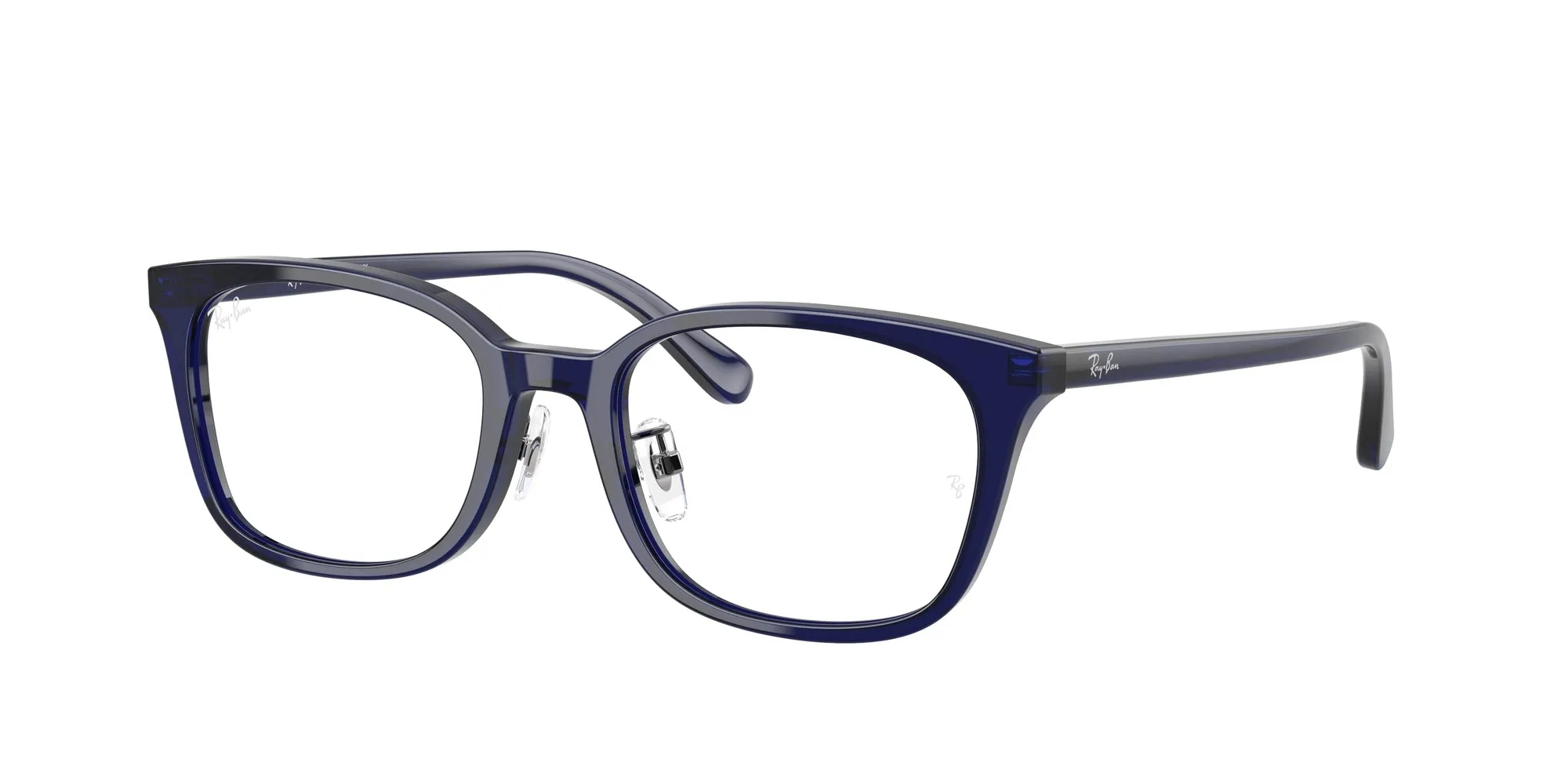 Ray - Ban RX5407D 5986 Montature da vista Acetato Blu Trasparente Squadrata Normale - immagine 1