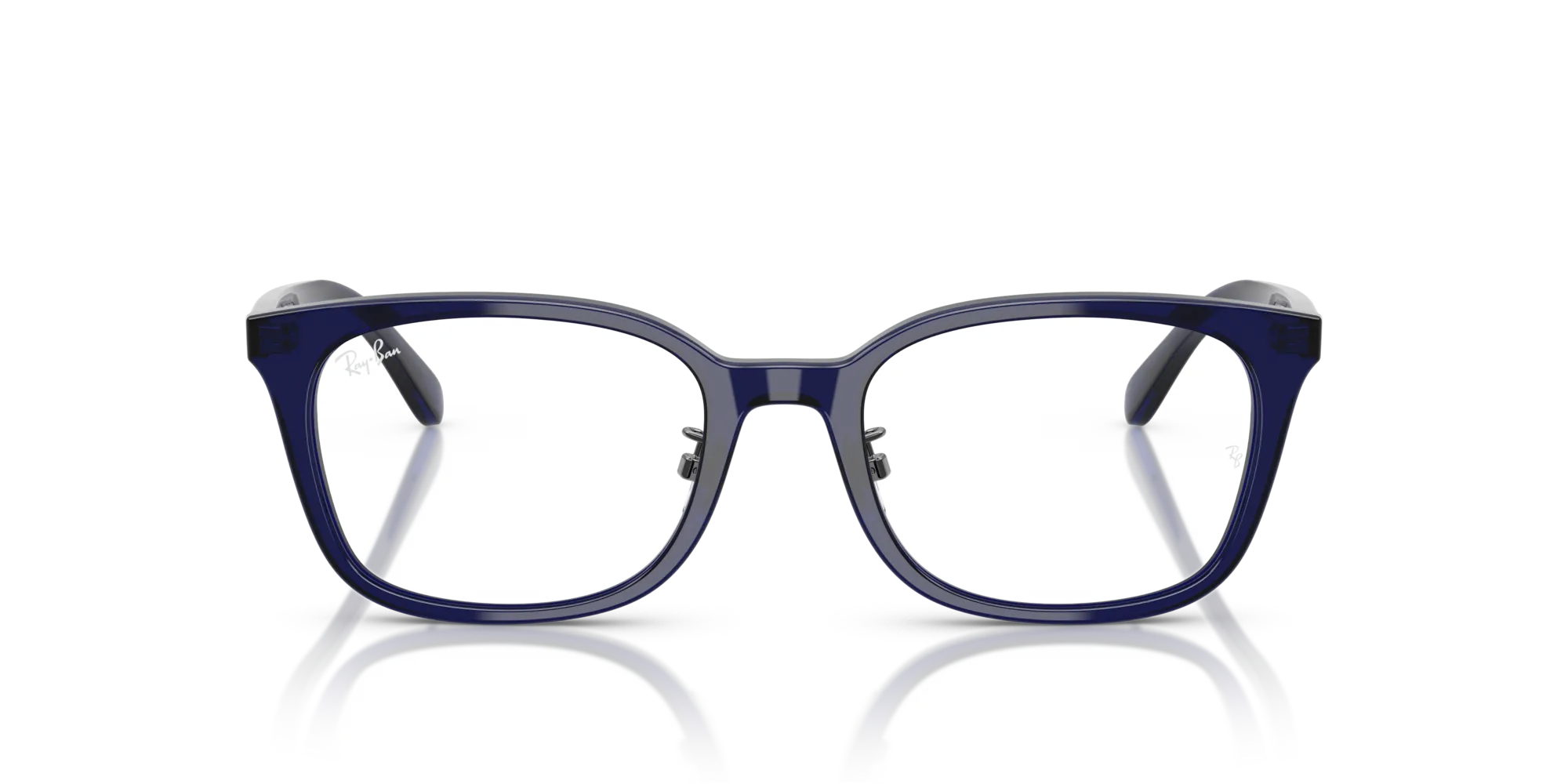 Ray - Ban RX5407D 5986 Montature da vista Acetato Blu Trasparente Squadrata Normale - immagine 3