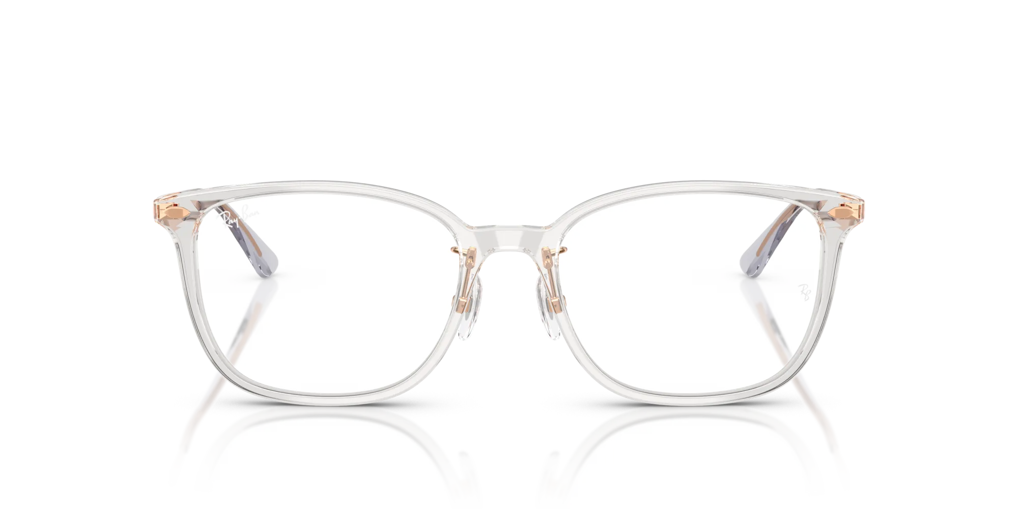 Ray - Ban RX5403D 8416 Montature da vista Acetato Grigio Trasparente Pillow Normale - immagine 3