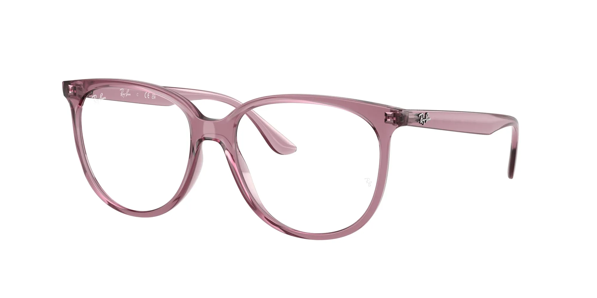 Ray - Ban RX4378V 8413 Montature da vista Iniettato Viola Trasparente Squadrata Normale - immagine 1