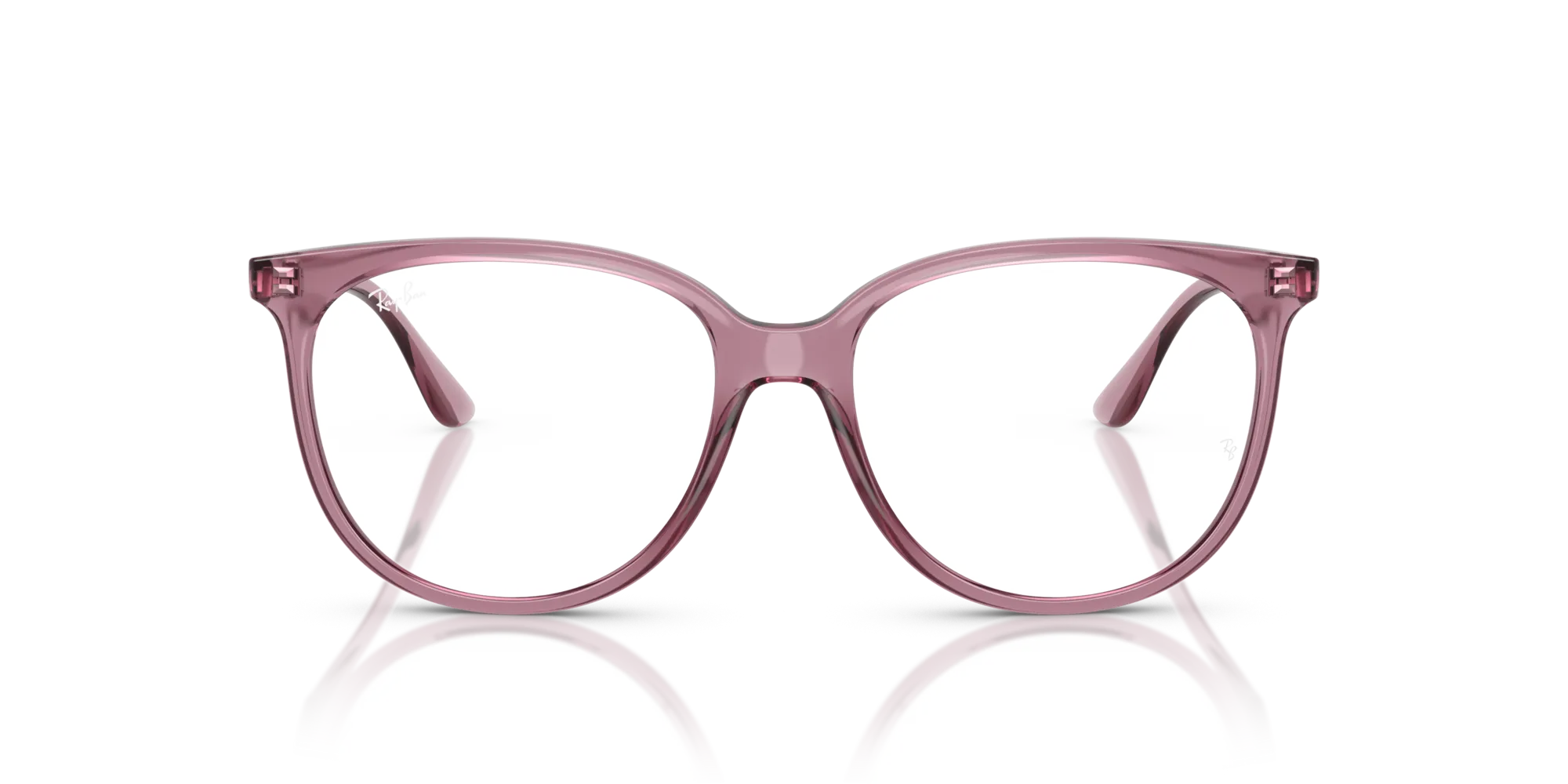 Ray - Ban RX4378V 8413 Montature da vista Iniettato Viola Trasparente Squadrata Normale - immagine 3