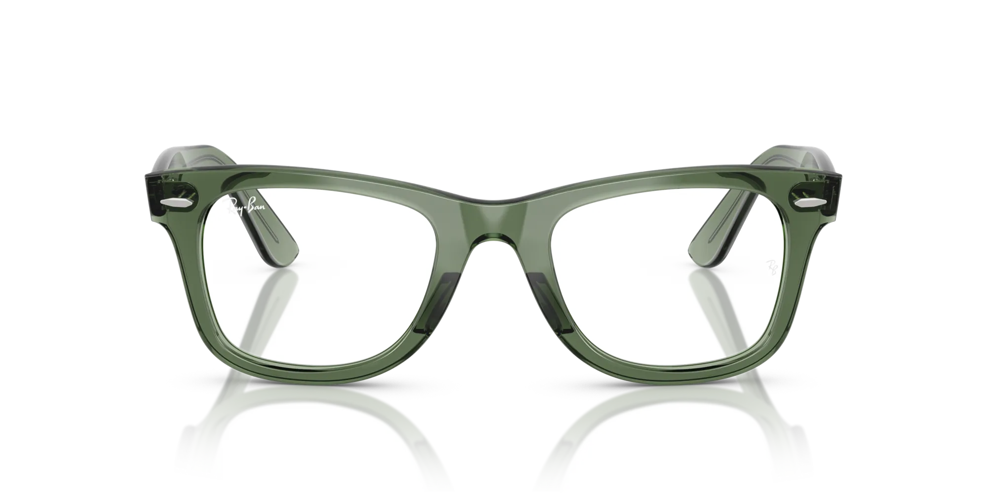 Ray - Ban RX4340V WAYFARER EASE 8418 Montature da vista Acetato Verde Squadrata Normale - immagine 3