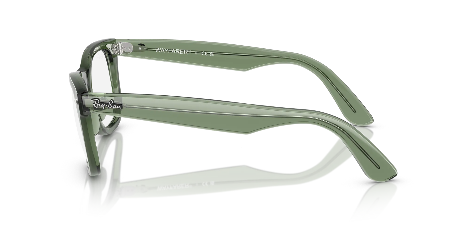 Ray - Ban RX4340V WAYFARER EASE 8418 Montature da vista Acetato Verde Squadrata Normale - immagine 4