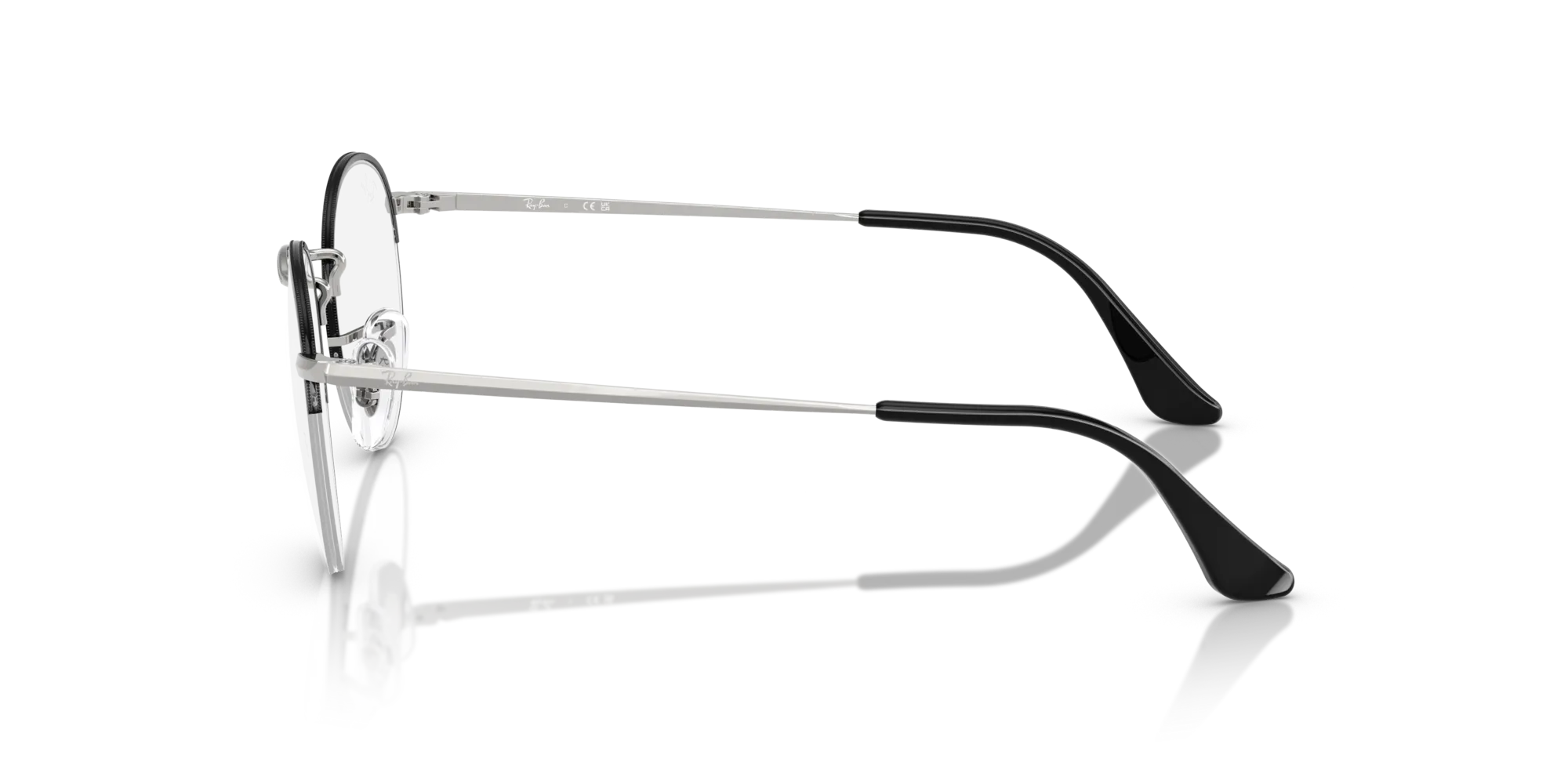 Ray - Ban RX3947V ROUND GAZE 3183 Montature da vista Metallo Nero Trasparente Rotonda Normale - immagine 4