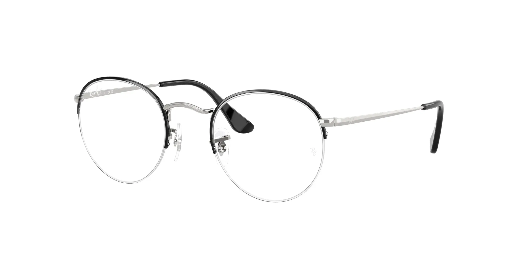 Ray - Ban RX3947V ROUND GAZE 3183 Montature da vista Metallo Nero Trasparente Rotonda Normale - immagine 1