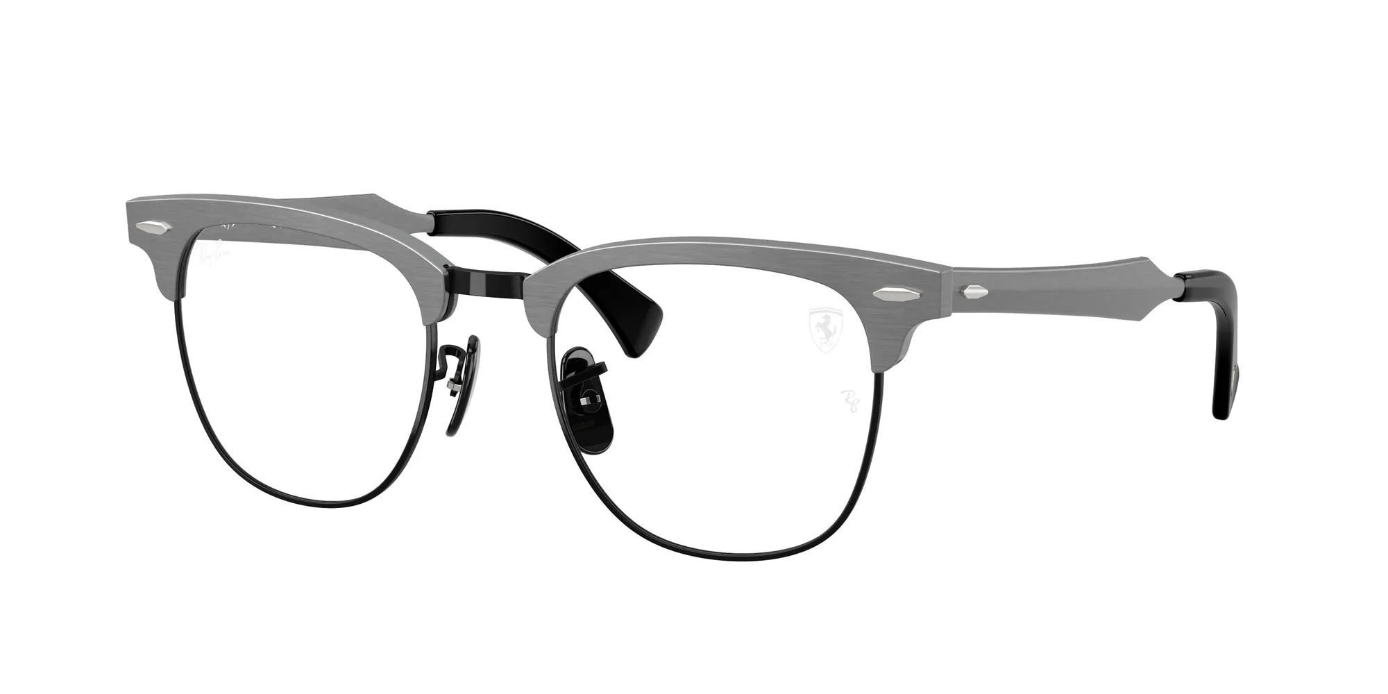 Ray - Ban RX3807VM F108 Montature da vista Metallo Grigio Trasparente Squadrata Normale - immagine 1