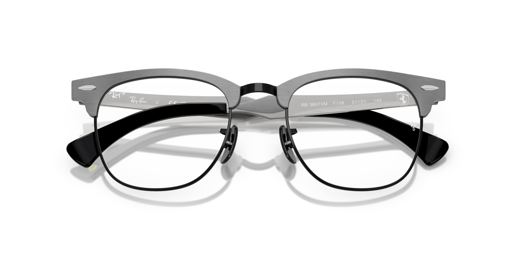 Ray - Ban RX3807VM F108 Montature da vista Metallo Grigio Trasparente Squadrata Normale - immagine 2