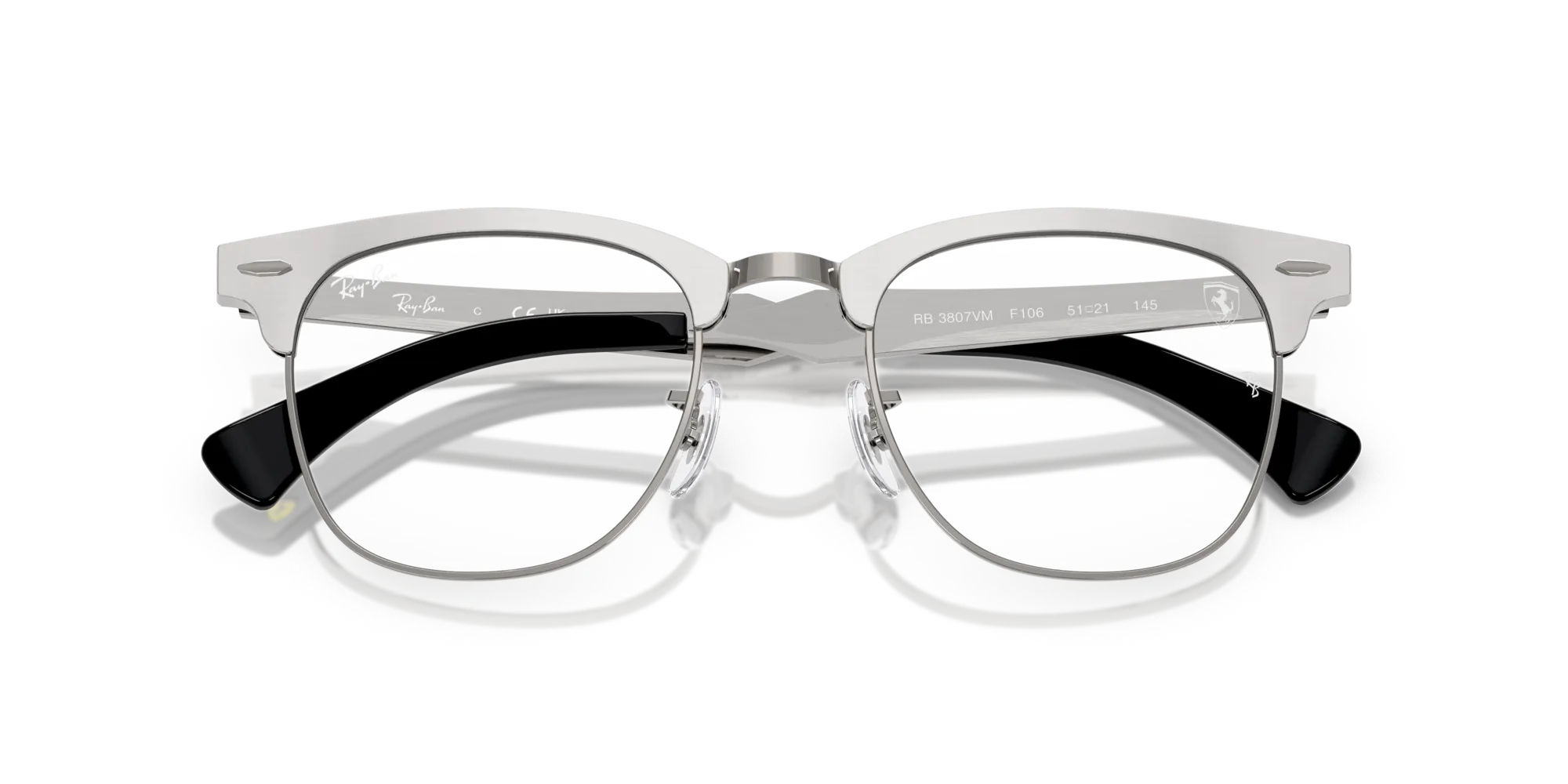 Ray - Ban RX3807VM F106 Montature da vista Metallo Grigio Trasparente Squadrata Normale - immagine 2