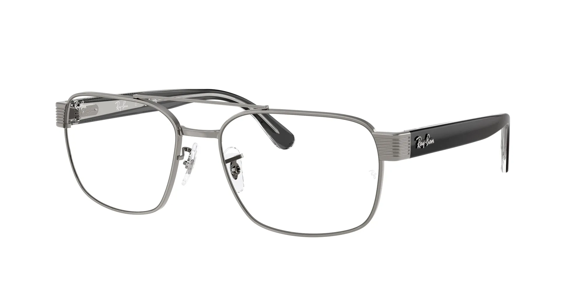 Ray - Ban RX3751V 2502 Montature da vista Metallo Grigio Trasparente Squadrata Normale - immagine 1