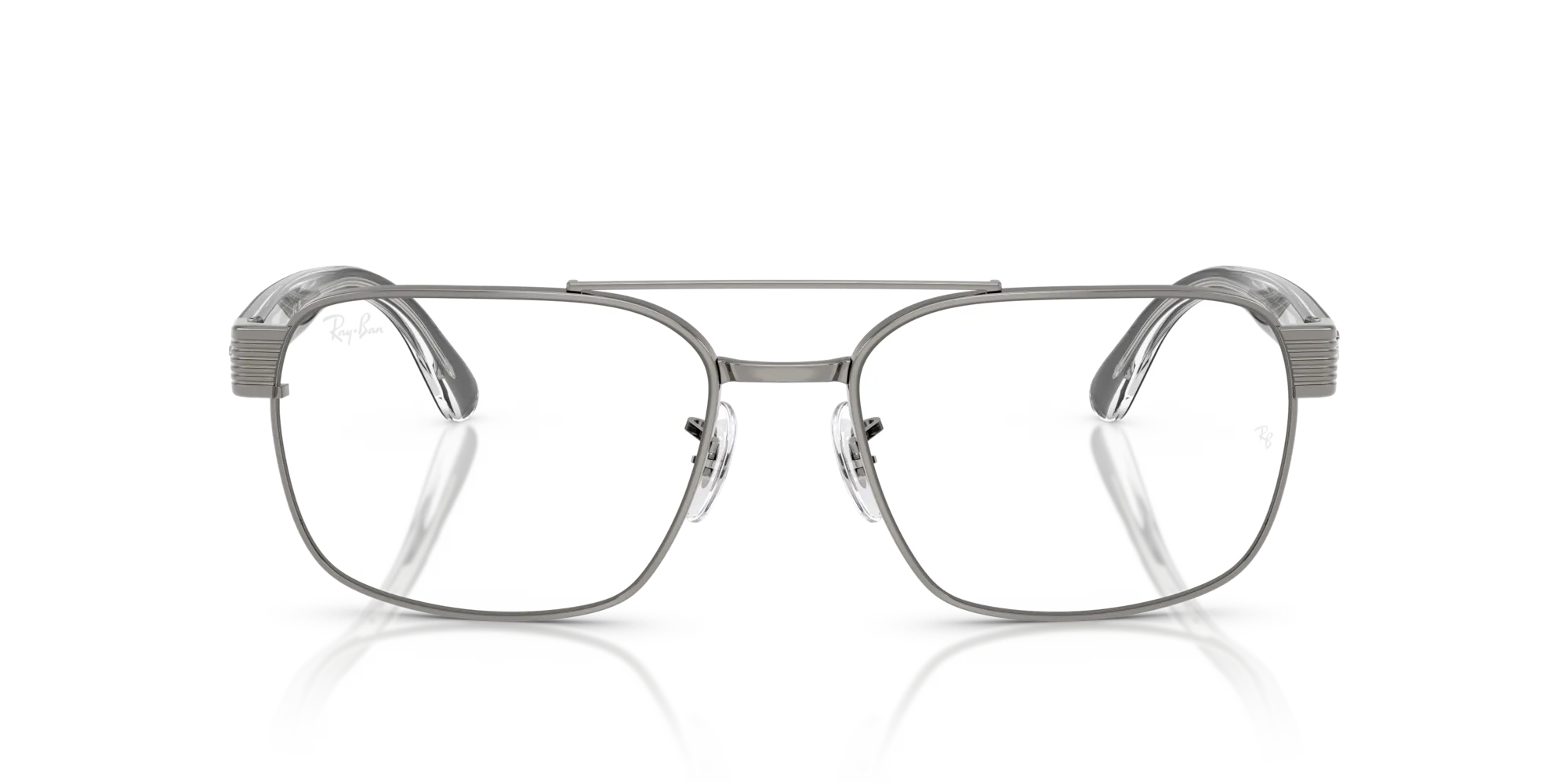 Ray - Ban RX3751V 2502 Montature da vista Metallo Grigio Trasparente Squadrata Normale - immagine 3