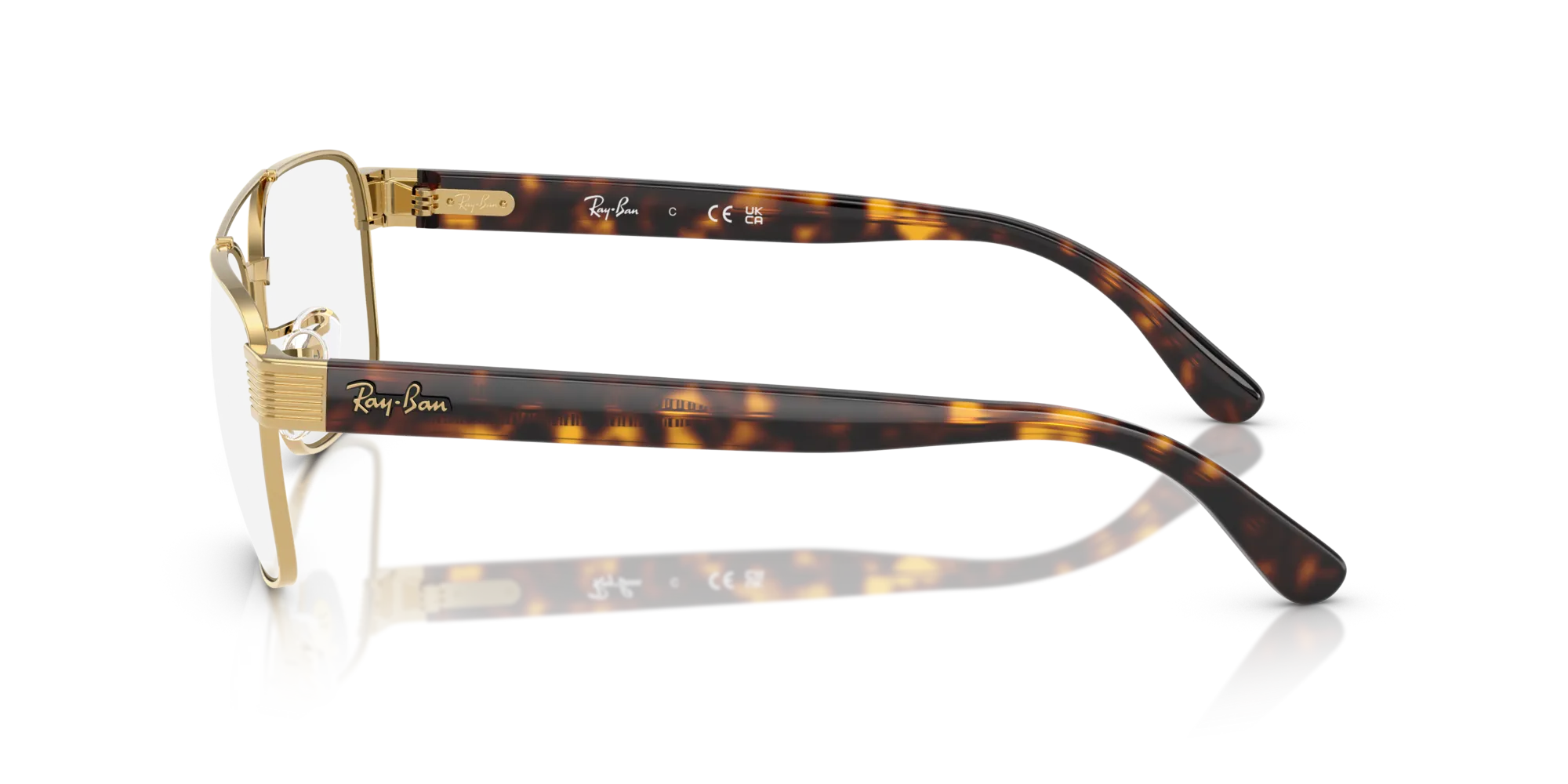 Ray - Ban RX3751V 2500 Montature da vista Metallo Oro Trasparente Squadrata Normale - immagine 4