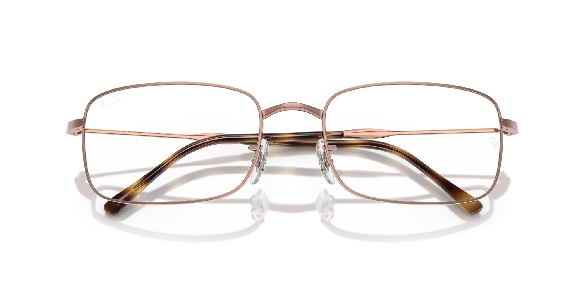 Ray - Ban RX3746V 2943 Montature da vista Metallo Bronzo Trasparente Geometrica Normale - immagine 2