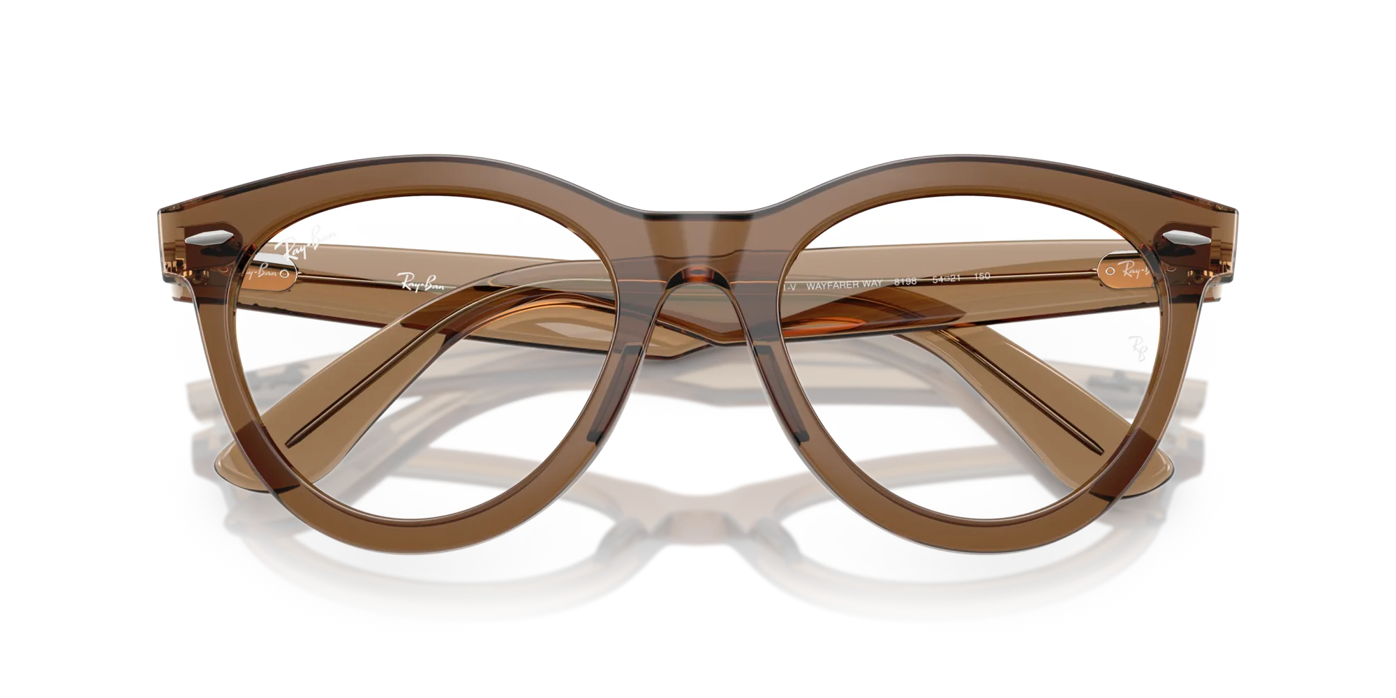 Ray - Ban RX2241V WAYFARER WAY 8198 Montature da vista Acetato Marrone Rotonda Normale - immagine 2