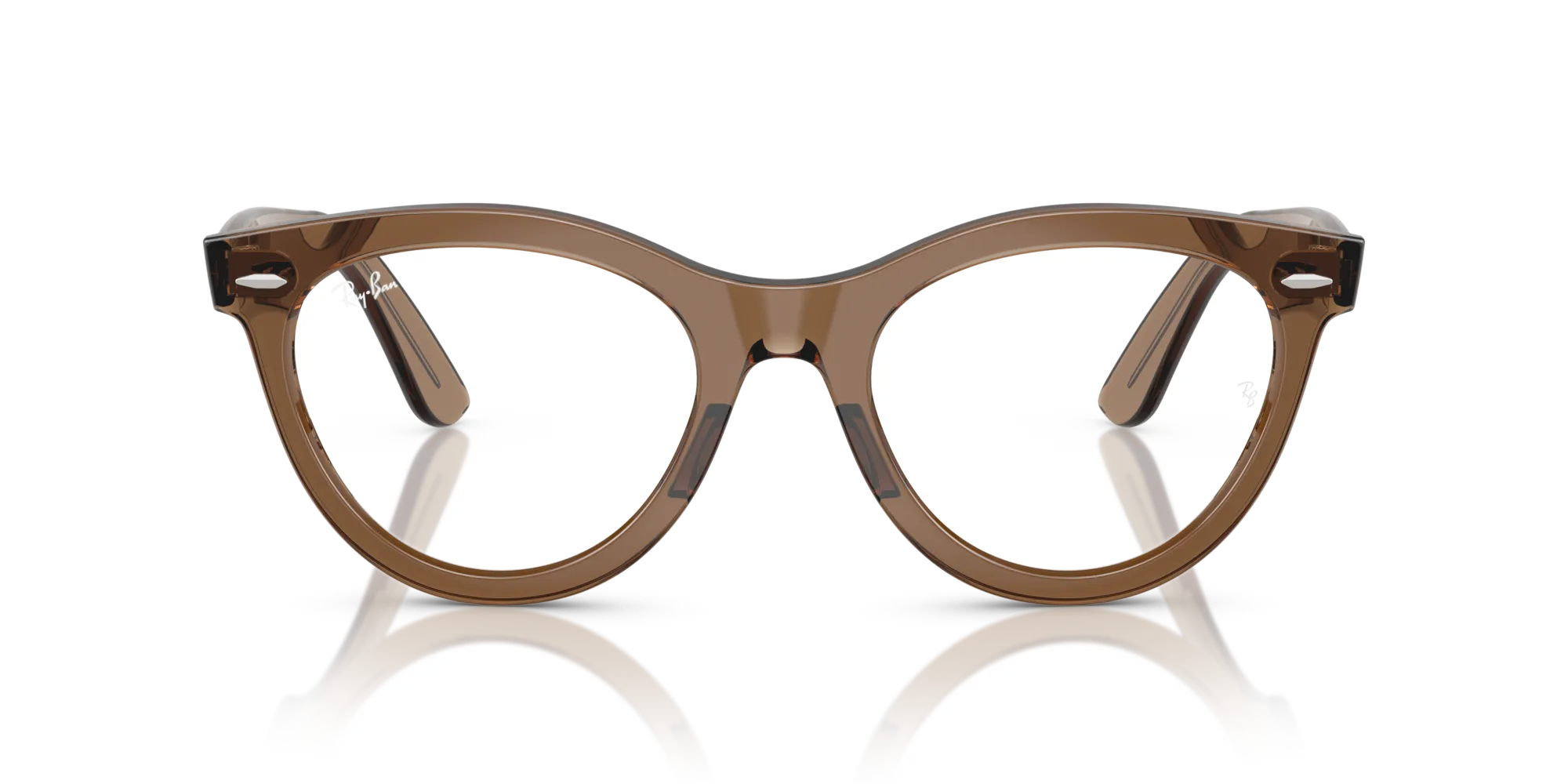 Ray - Ban RX2241V WAYFARER WAY 8198 Montature da vista Acetato Marrone Rotonda Normale - immagine 3