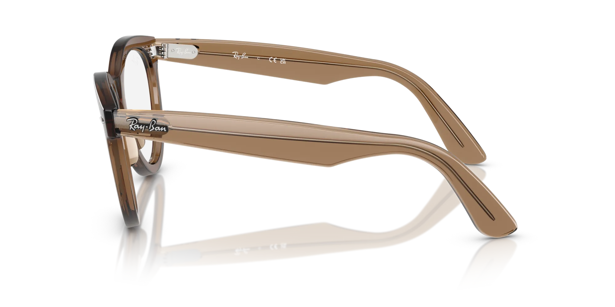 Ray - Ban RX2241V WAYFARER WAY 8198 Montature da vista Acetato Marrone Rotonda Normale - immagine 4