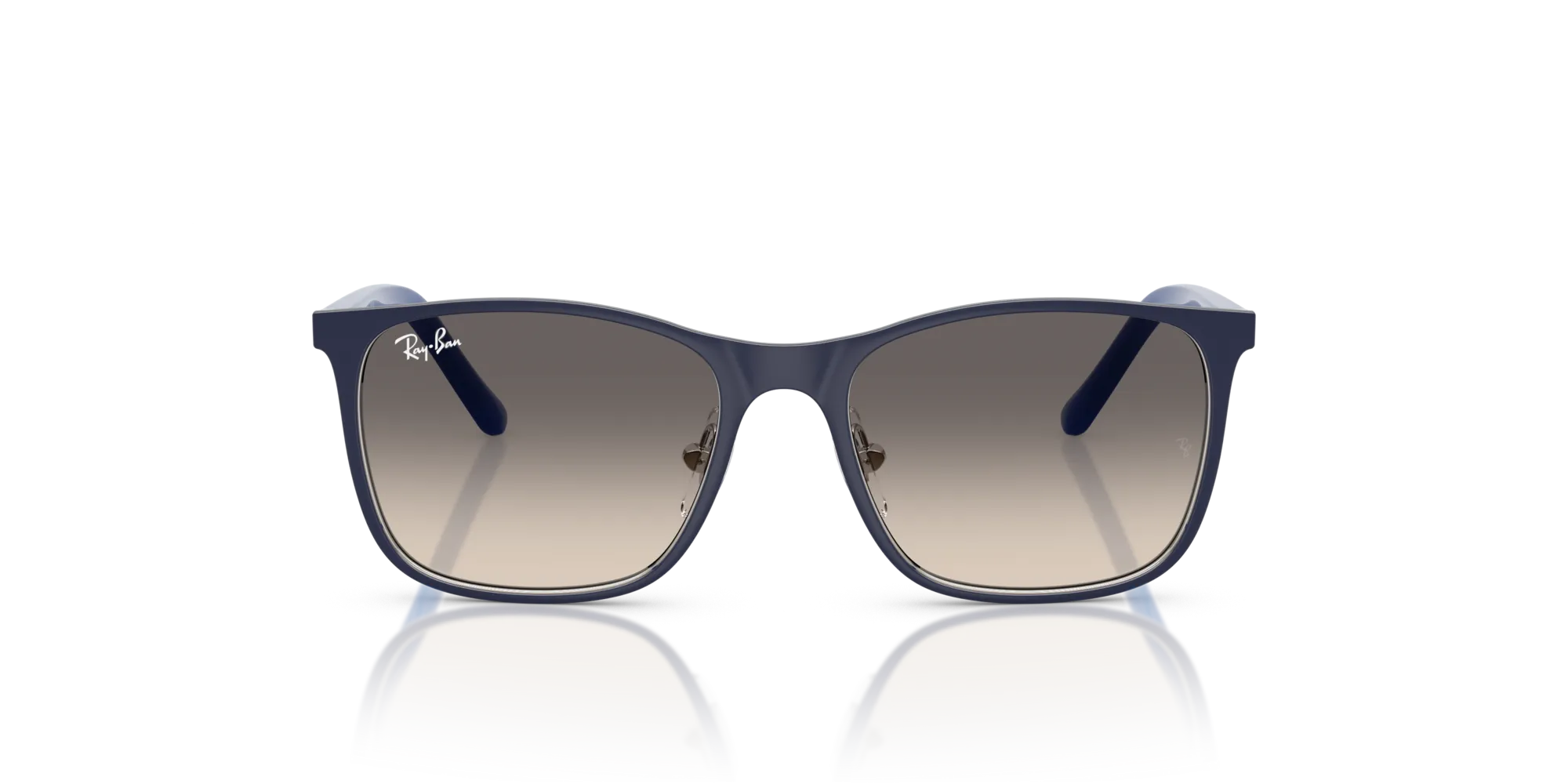 Ray - Ban RJ9551S 298/11 Occhiali da sole Metallo Blu Grigio Squadrata Normale Sfumato - immagine 3