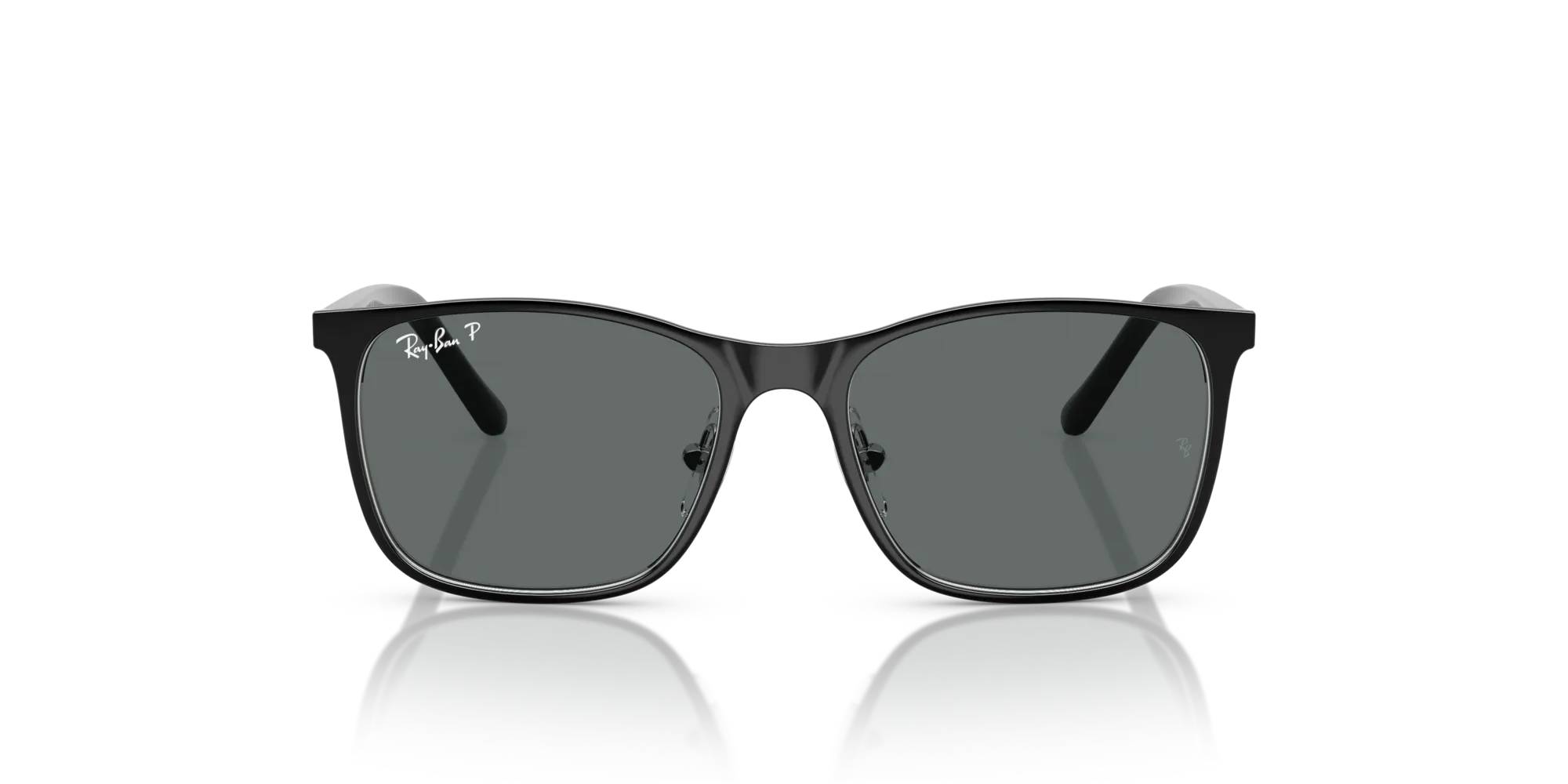 Ray - Ban RJ9551S 295/81 Occhiali da sole bambino Metallo Nero Grigio Squadrata Polarizzata - immagine 3