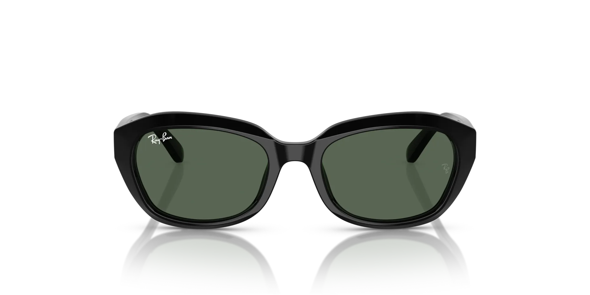 Ray - Ban RJ9081S 100/71 Occhiali da sole bambino Acetato Nero Verde Geometrica Normale - immagine 3