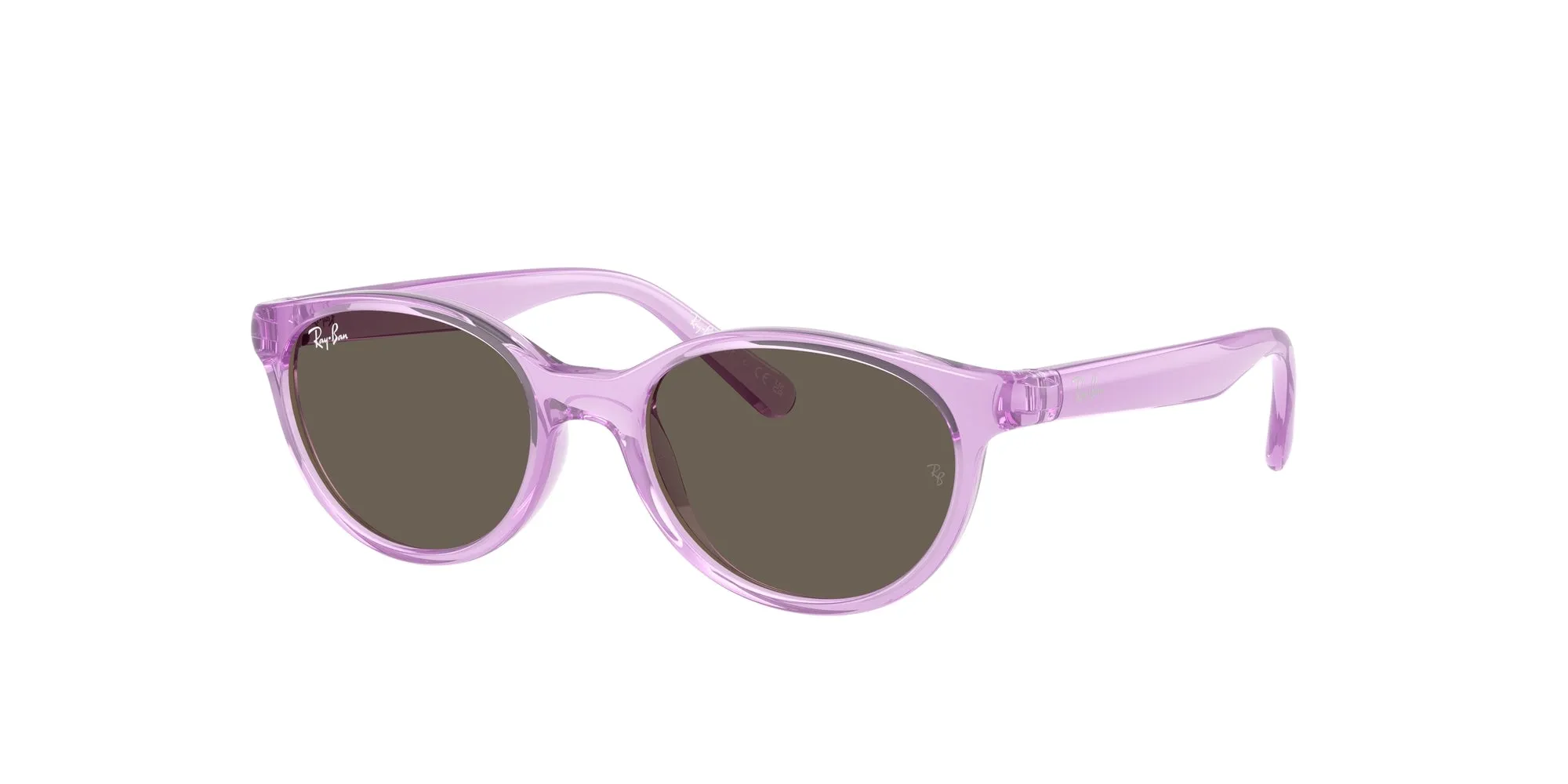 Ray - Ban RJ9080S 7172/3 Occhiali da sole bambino Iniettato Viola Marrone Squadrata Normale - immagine 1