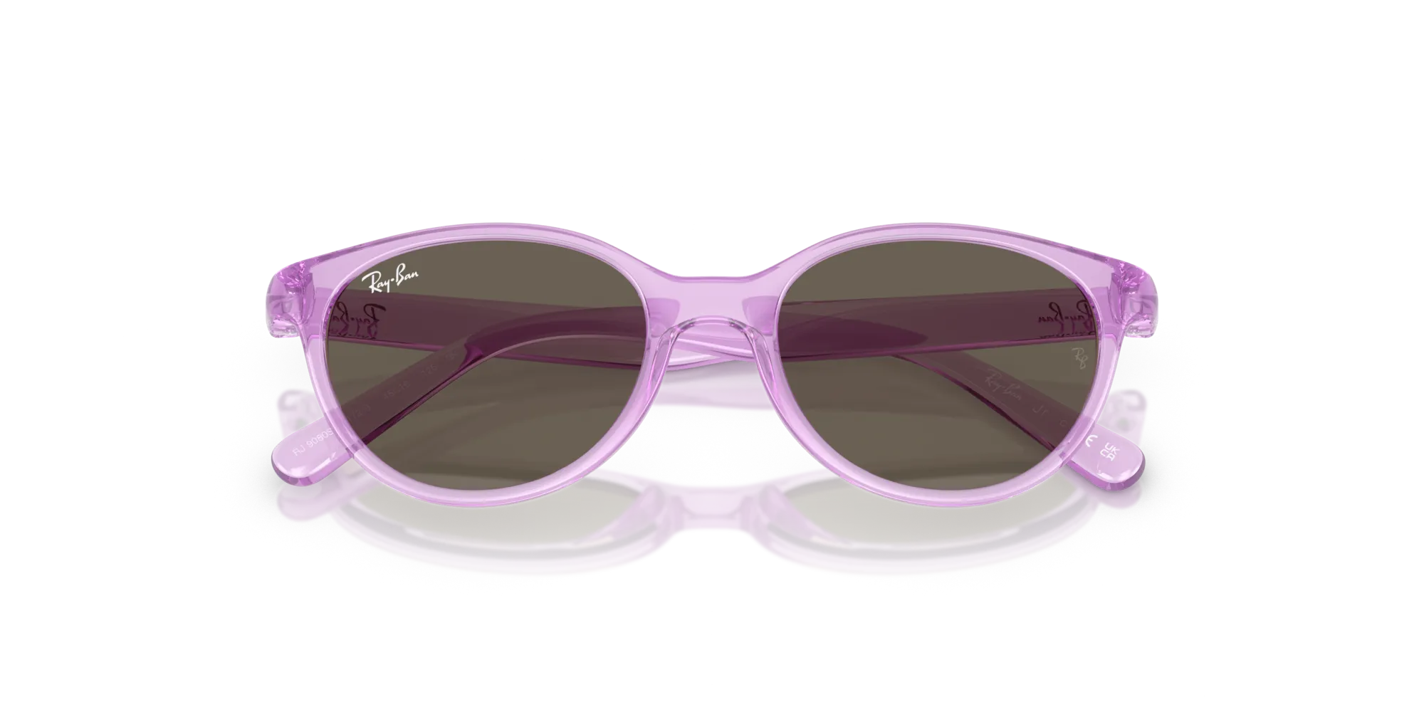 Ray - Ban RJ9080S 7172/3 Occhiali da sole bambino Iniettato Viola Marrone Squadrata Normale - immagine 2