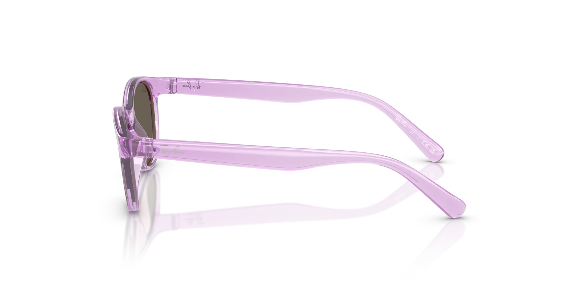 Ray - Ban RJ9080S 7172/3 Occhiali da sole bambino Iniettato Viola Marrone Squadrata Normale - immagine 4