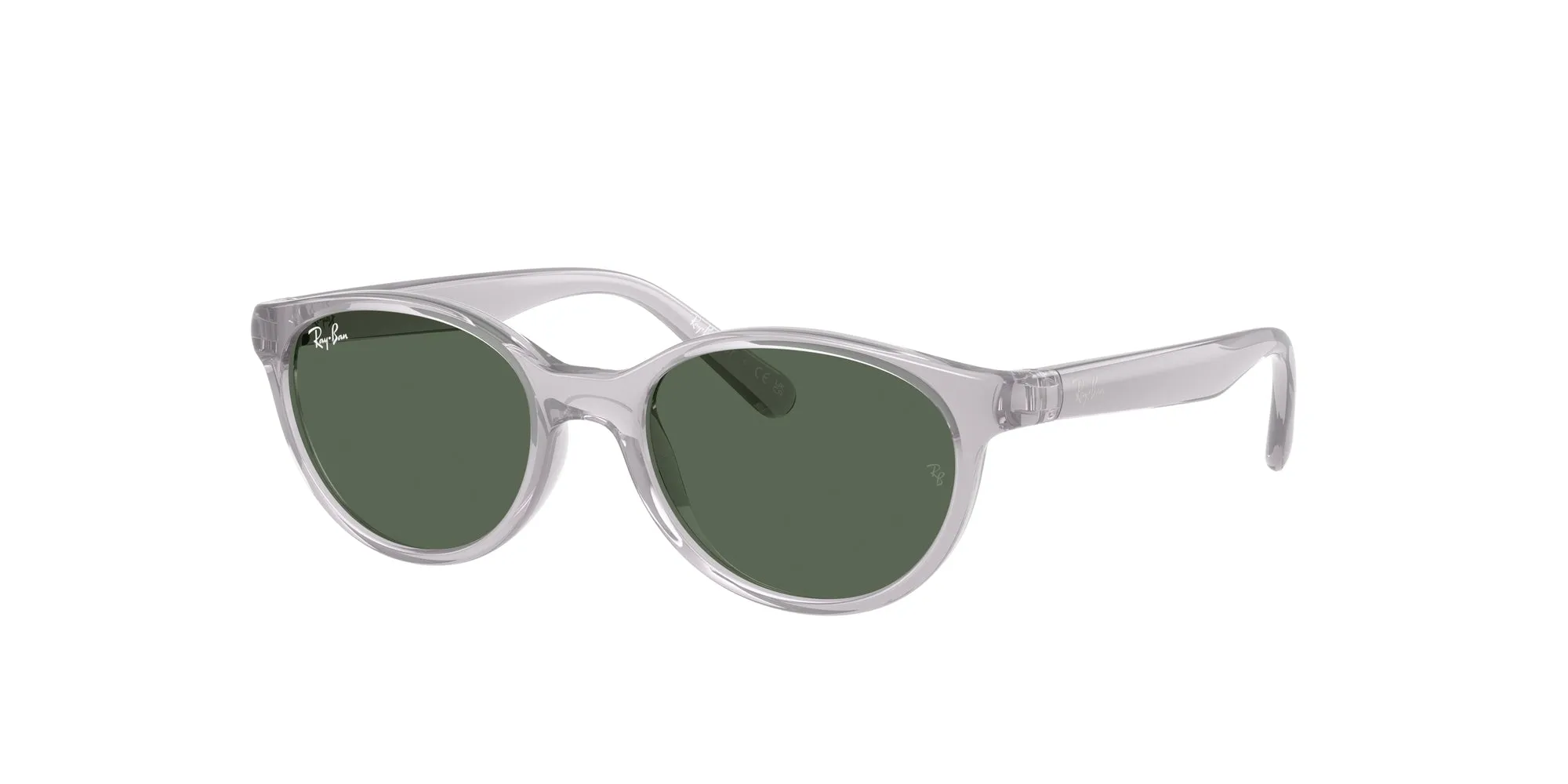 Ray - Ban RJ9080S 717171 Occhiali da sole Iniettato Grigio Verde Squadrata Normale - immagine 1