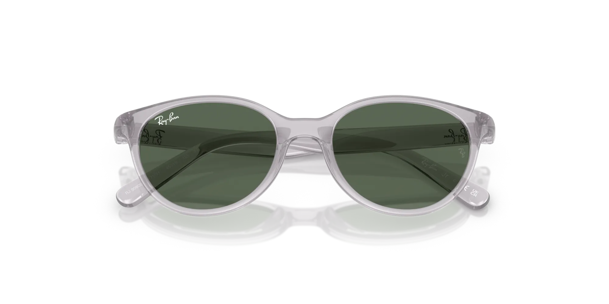 Ray - Ban RJ9080S 717171 Occhiali da sole Iniettato Grigio Verde Squadrata Normale - immagine 2
