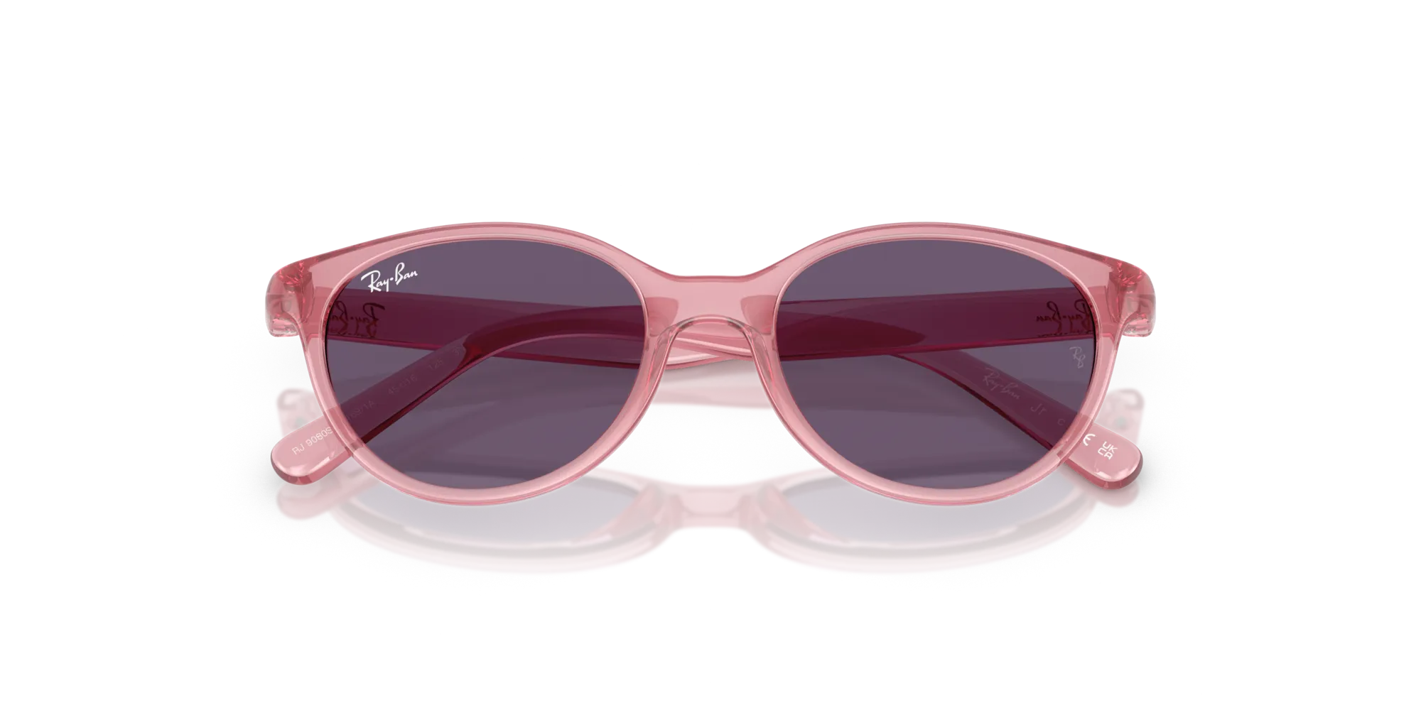 Ray - Ban RJ9080S 71691A Occhiali da sole bambino Iniettato Rosa Viola Squadrata Normale - immagine 2
