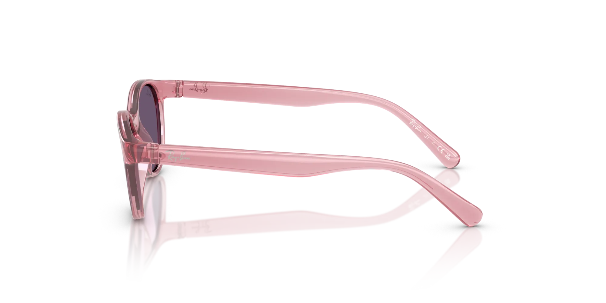 Ray - Ban RJ9080S 71691A Occhiali da sole bambino Iniettato Rosa Viola Squadrata Normale - immagine 4