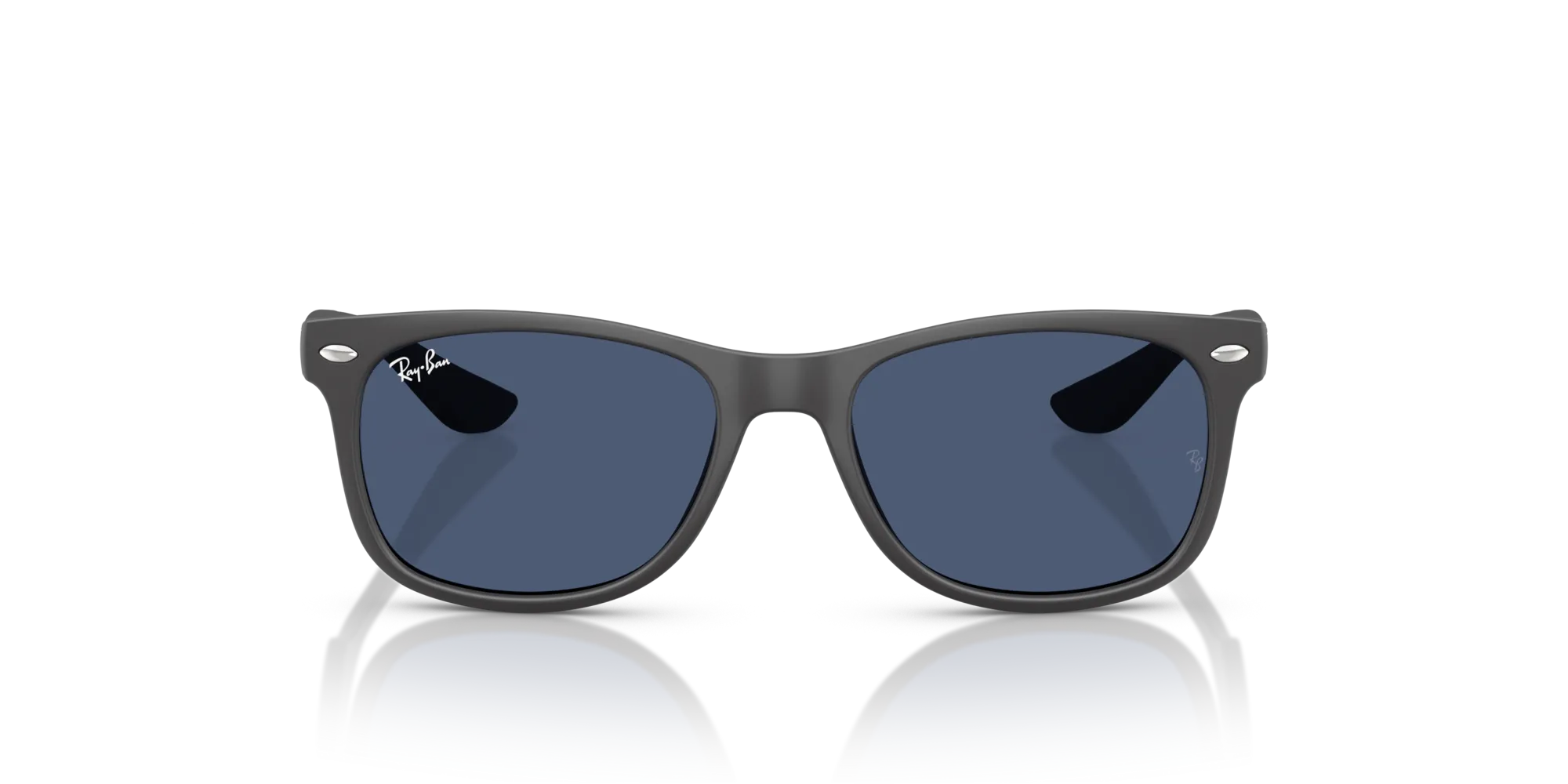 Ray - Ban RJ9052S JUNIOR NEW WAYFARER 717680 Occhiali da sole bambino Nylon Grigio Blu Squadrata Normale - immagine 3