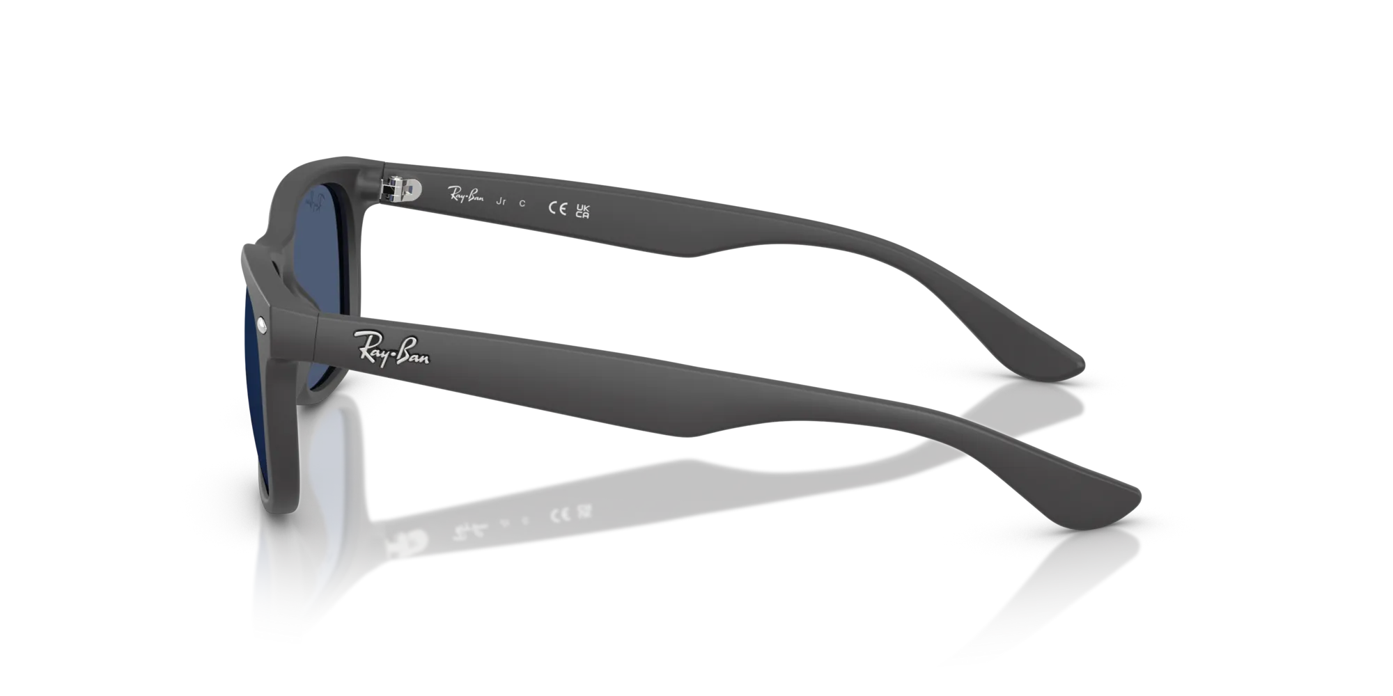 Ray - Ban RJ9052S JUNIOR NEW WAYFARER 717680 Occhiali da sole bambino Nylon Grigio Blu Squadrata Normale - immagine 4