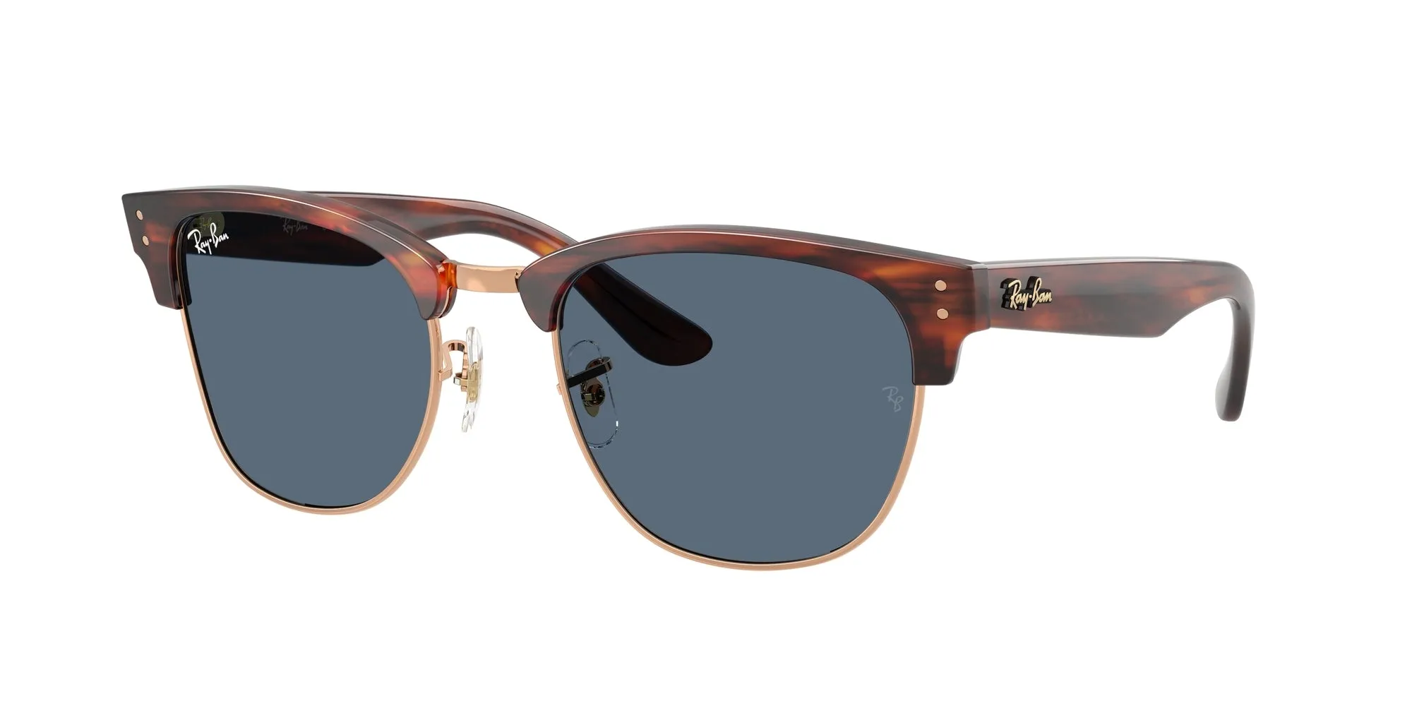 Ray - Ban RBR0504S CLUBMASTER REVERSE 13983A Occhiali da sole Acetato Oro Blu Squadrata Normale - immagine 1