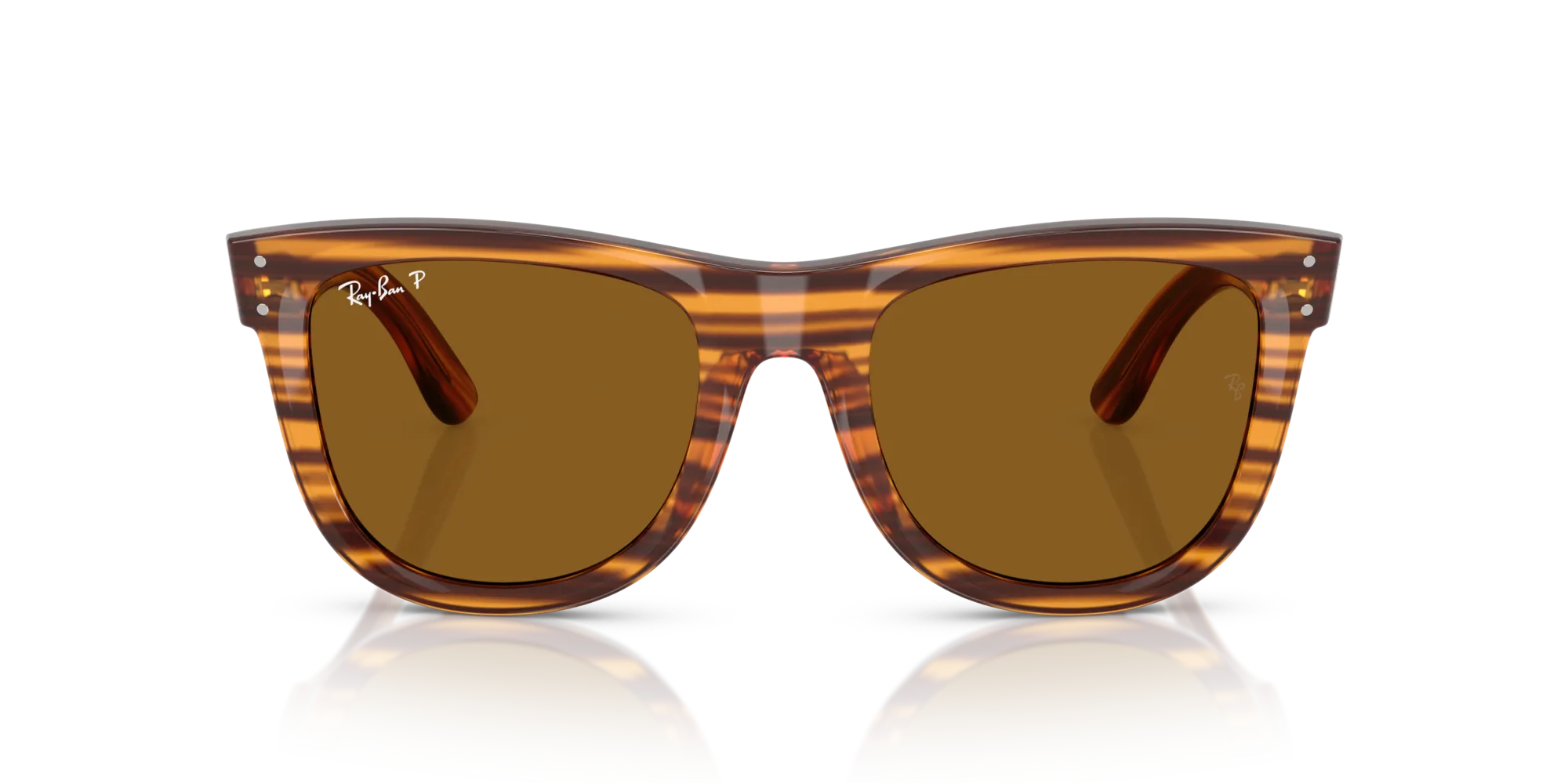 Ray - Ban RBR0502S WAYFARER REVERSE 679183 Occhiali da sole Acetato Marrone [""] Squadrata Polarizzata - immagine 3