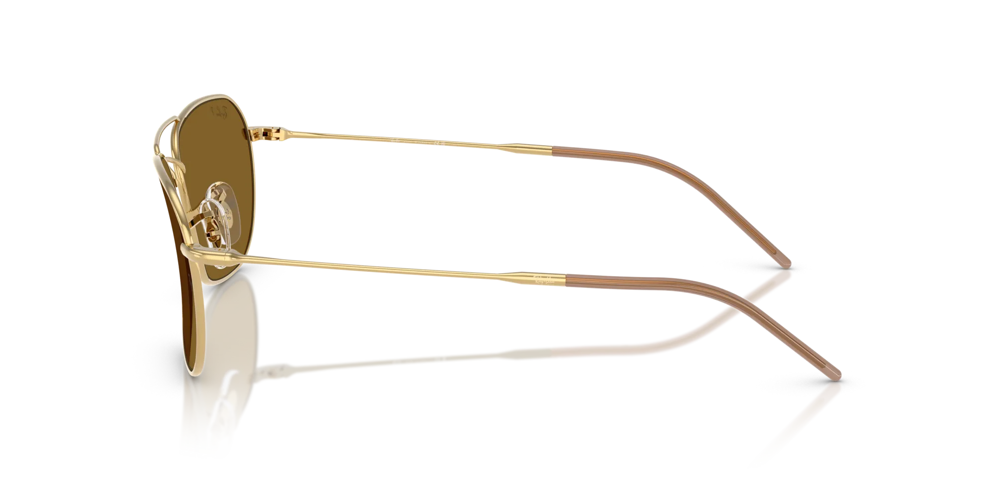 Ray - Ban RBR0102S CARAVAN REVERSE 001/83 Occhiali da sole Metallo Oro [""] Squadrata Polarizzata - immagine 4