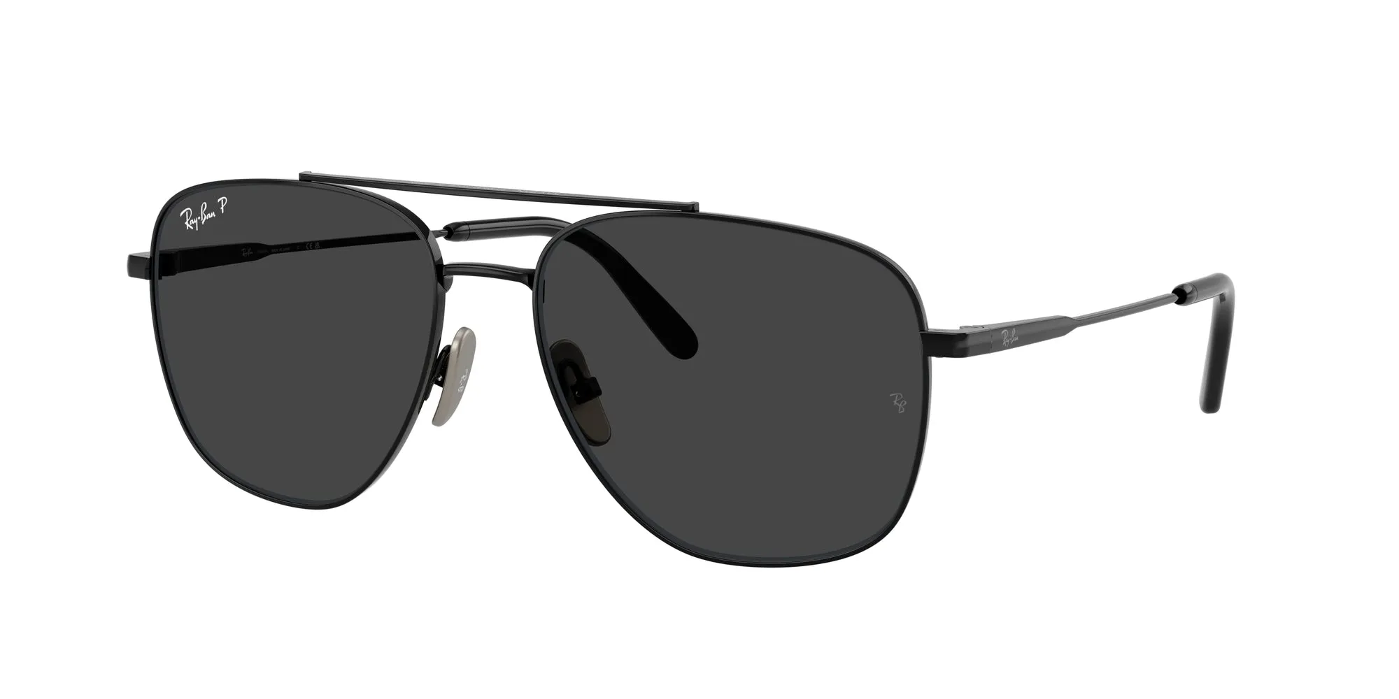 Ray - Ban RB8097 WILLIAM TITANIUM 926748 Occhiali da sole Titanio Nero Grigio Squadrata Polarizzata - immagine 1