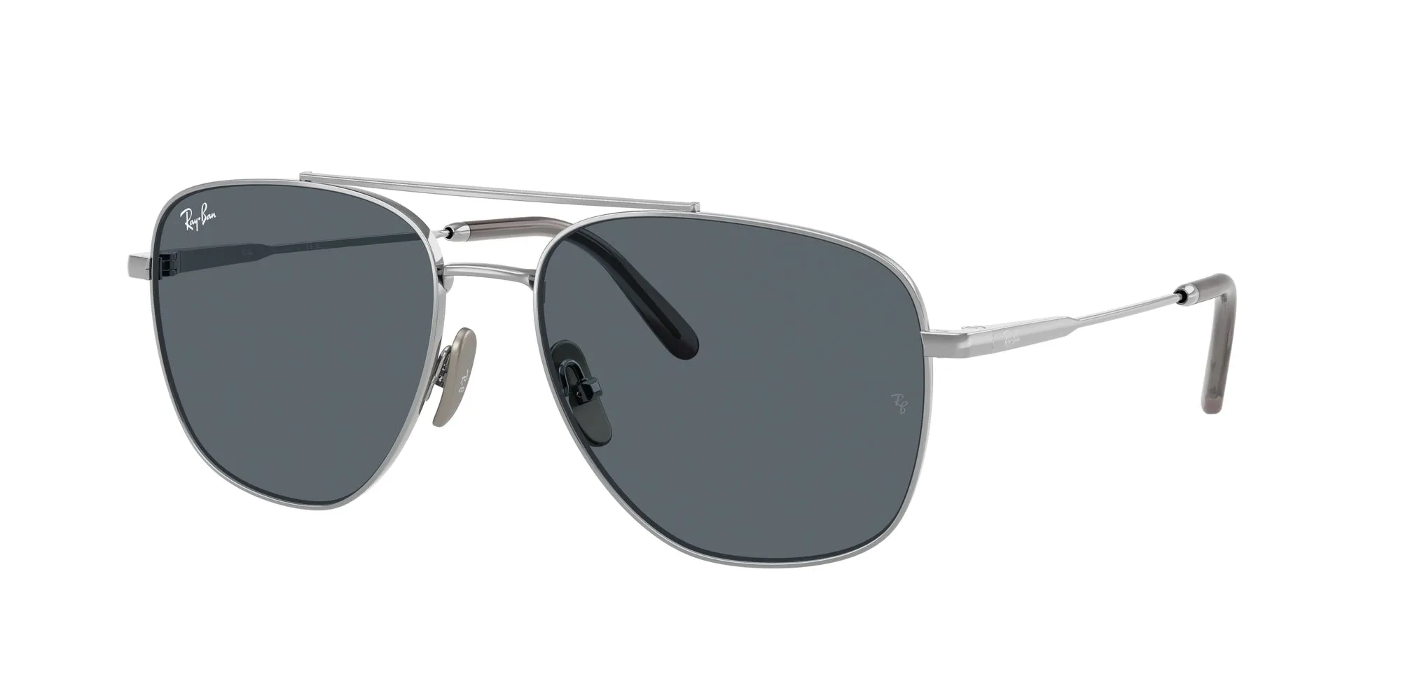 Ray - Ban RB8097 WILLIAM TITANIUM 9209R5 Occhiali da sole Titanio Argento Blu Squadrata Normale - immagine 1