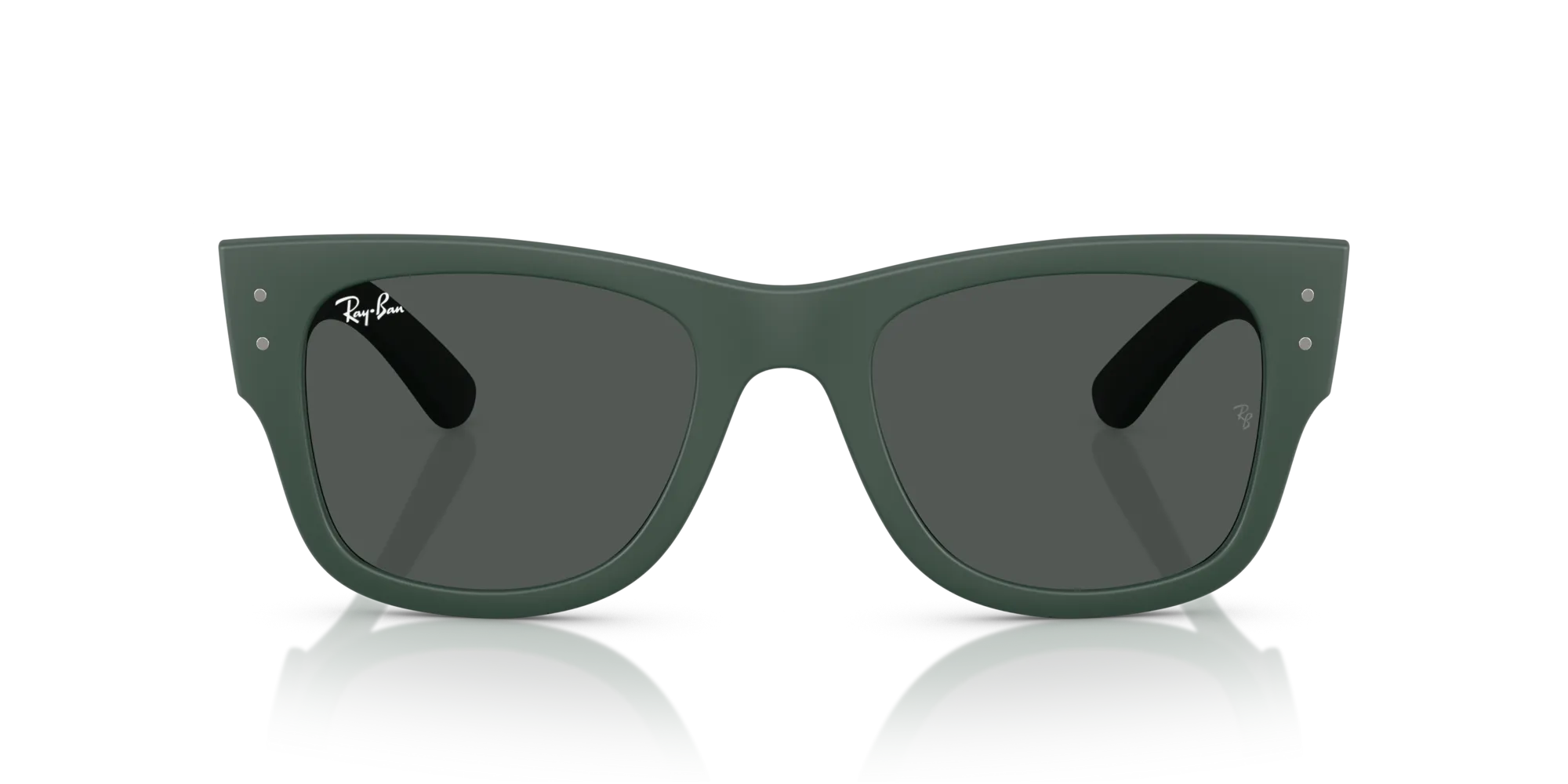 Ray - Ban RB4840S 665787 Occhiali da sole Peek Verde Grigio Squadrata Normale - immagine 3