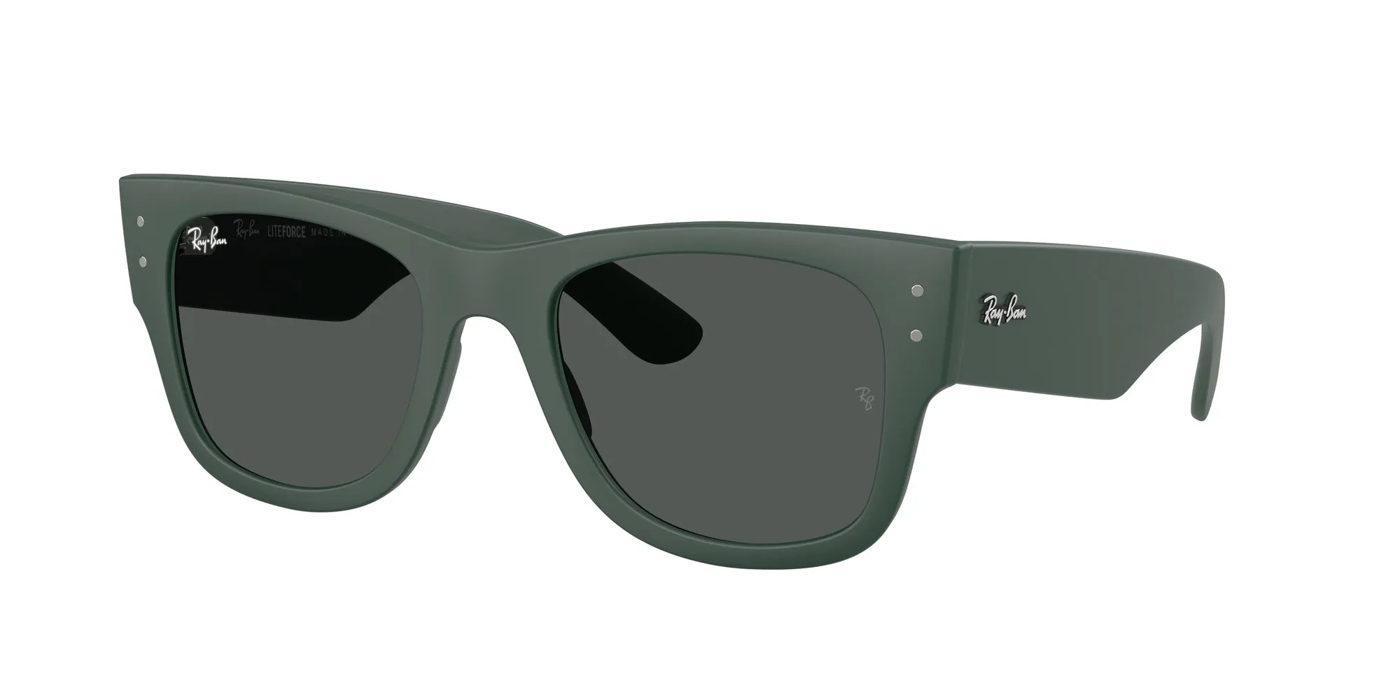 Ray - Ban RB4840S 665787 Occhiali da sole Peek Verde Grigio Squadrata Normale - immagine 1