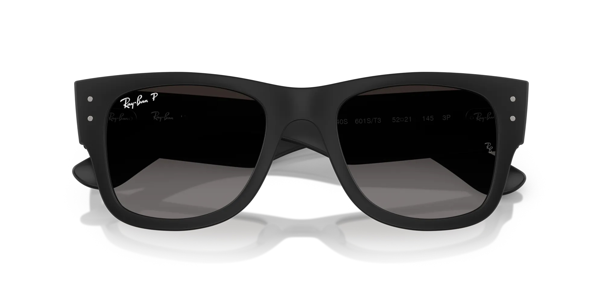 Ray - Ban RB4840S 601ST3 Occhiali da sole Peek Nero Grigio Squadrata Polarizzata - immagine 2