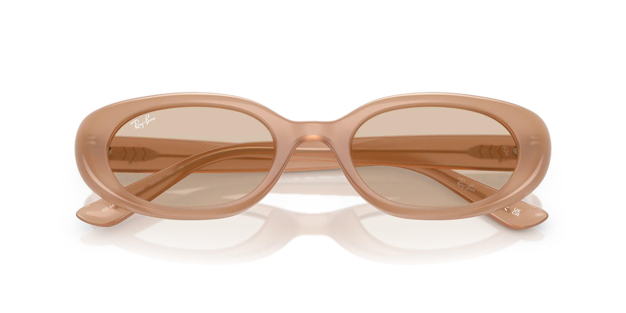 Ray - Ban RB4441D 678793 Occhiali da sole Iniettato Marrone Marrone Pillow Normale - immagine 2