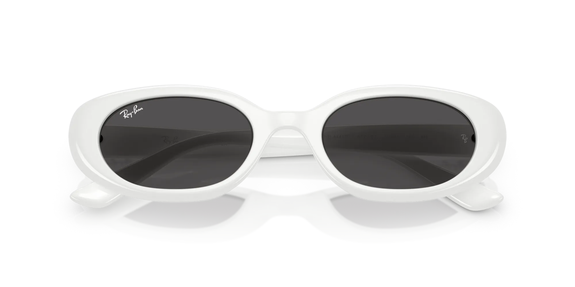 Ray - Ban RB4441D 677287 Occhiali da sole Iniettato Bianco Grigio Pillow Normale - immagine 2
