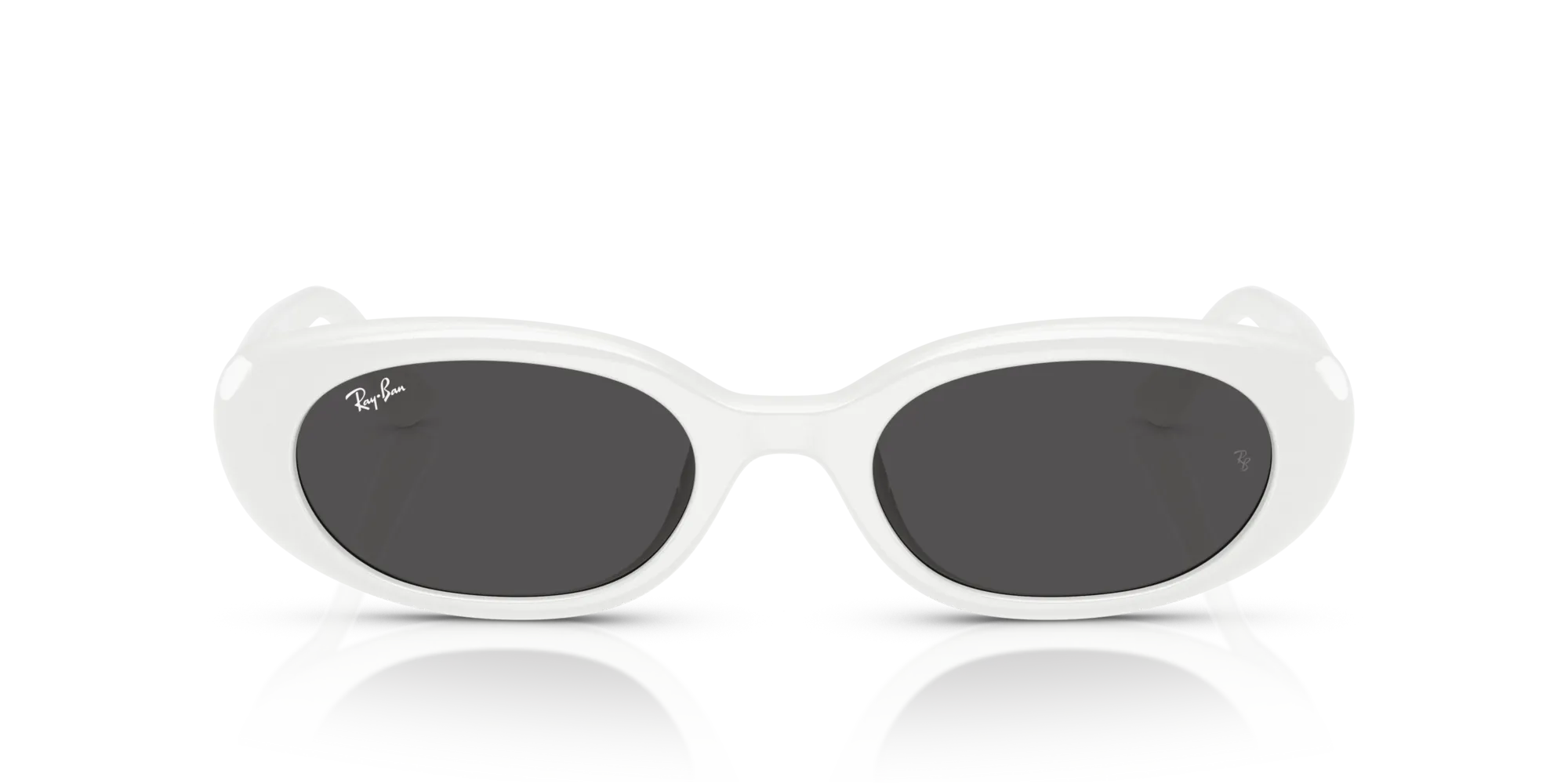 Ray - Ban RB4441D 677287 Occhiali da sole Iniettato Bianco Grigio Pillow Normale - immagine 3