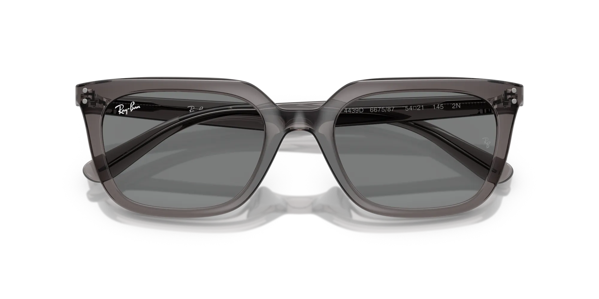 Ray - Ban RB4439D 667587 Occhiali da sole Acetato Grigio Grigio Squadrata Normale - immagine 2
