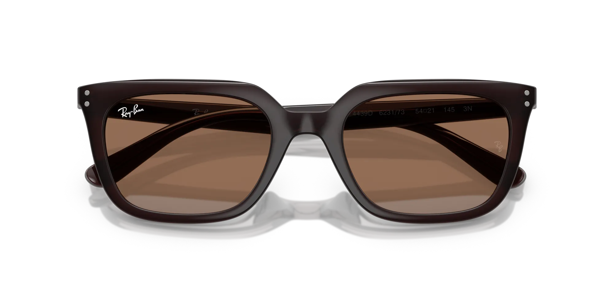 Ray - Ban RB4439D 623173 Occhiali da sole Acetato Marrone Marrone Squadrata Normale - immagine 2