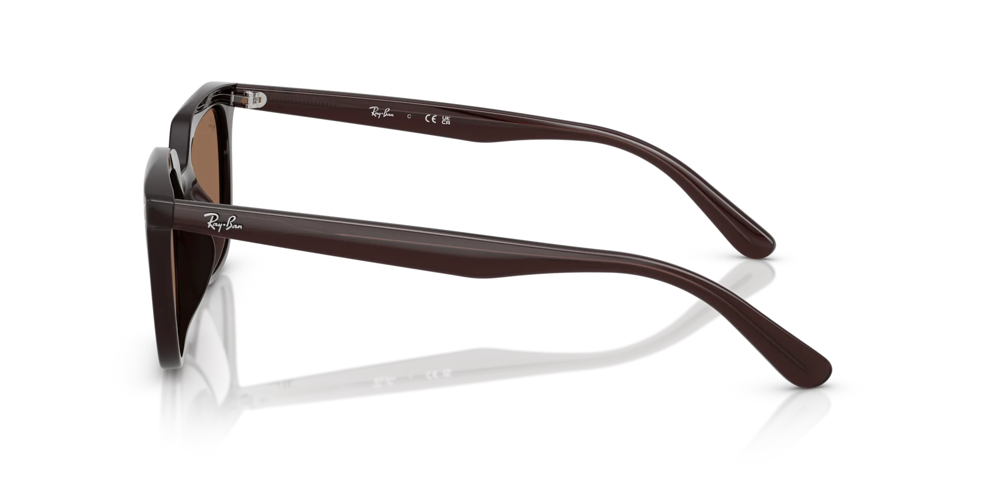Ray - Ban RB4439D 623173 Occhiali da sole Acetato Marrone Marrone Squadrata Normale - immagine 4
