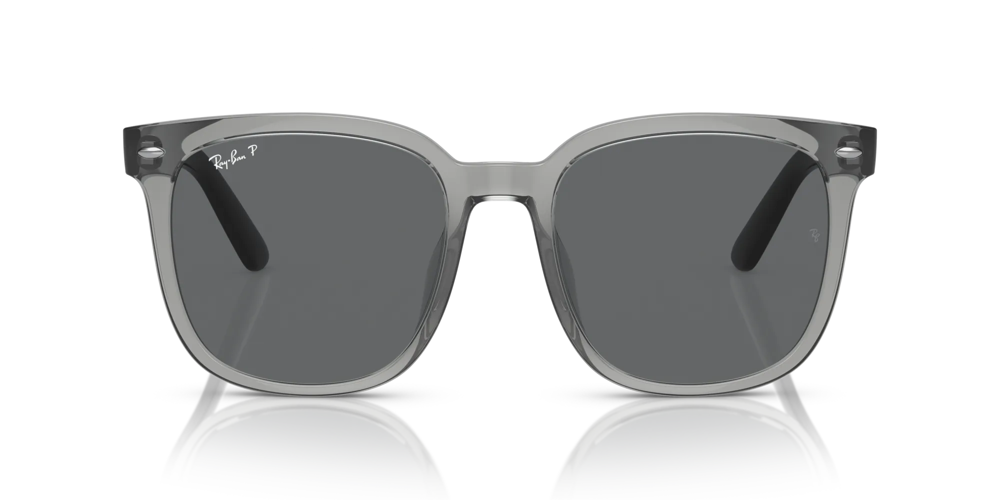 Ray - Ban RB4401D 659981 Occhiali da sole Iniettato Grigio Grigio Squadrata Polarizzata - immagine 3